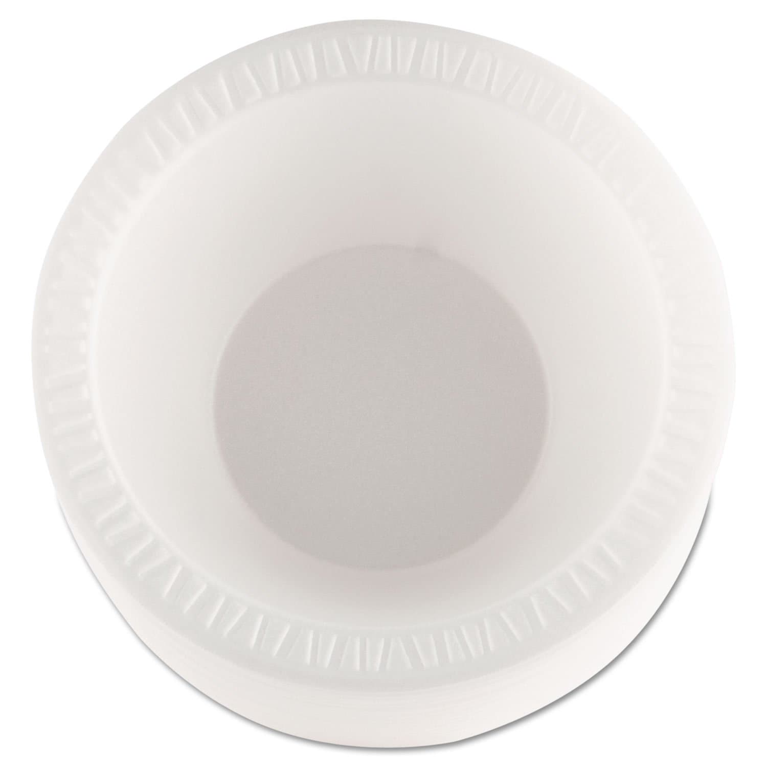 Dart 12BWWCR 10-12 oz White Unlaminated Foam Bowl (Case of 1000)