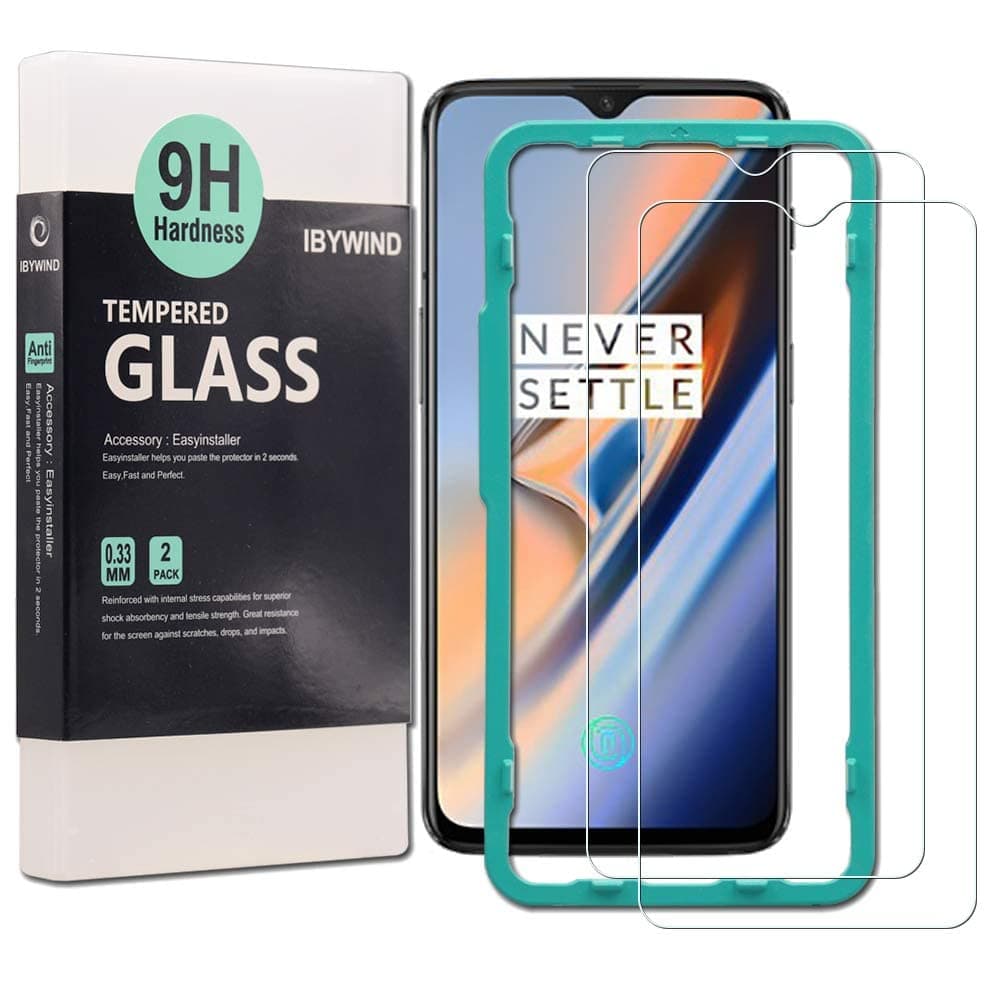 Ibywind For OnePlus 6T Screen Protector 6.4",2 Pack 9H Hardness Tempered Glass,Easy to install