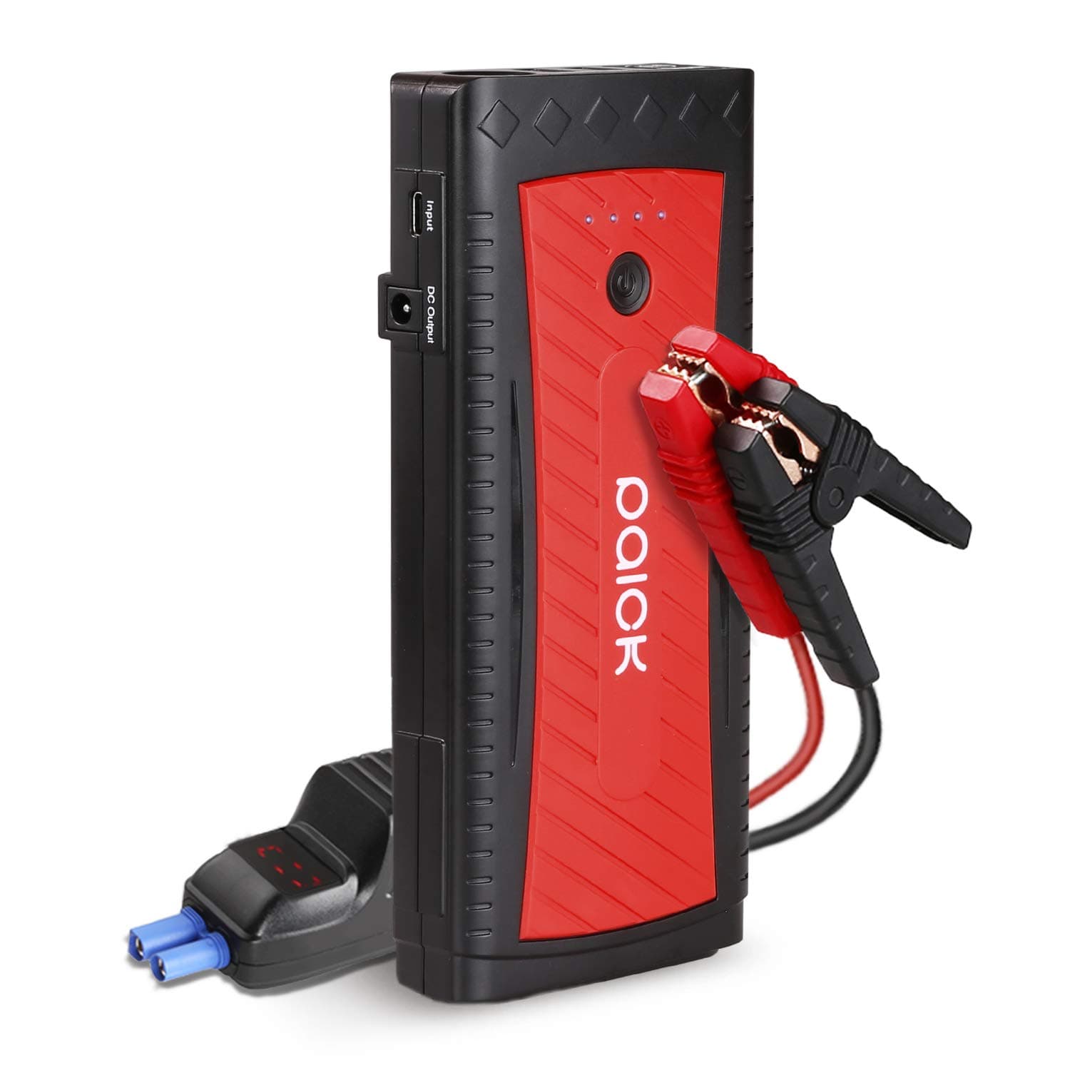 Jump Starter Paick G28 1300A Car Emergency Starter(Up to 8.0L Gas,6.5L Diesel Engine) Latest QDSP Tech. Digital Clamps LCD Display for 12V Auto Motorcycle Boat Dual USB3.0 Port LED Flashlight 14400mAh