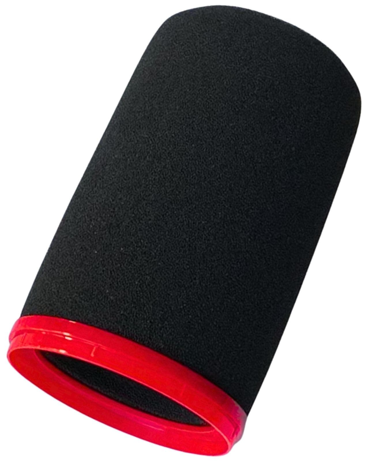 Custom Red Microphone Windscreen for Shure SM7B, SM7dB and MV7 Mic - POP Filter RK345B Replacement with Colored Retaining Ring (Red)