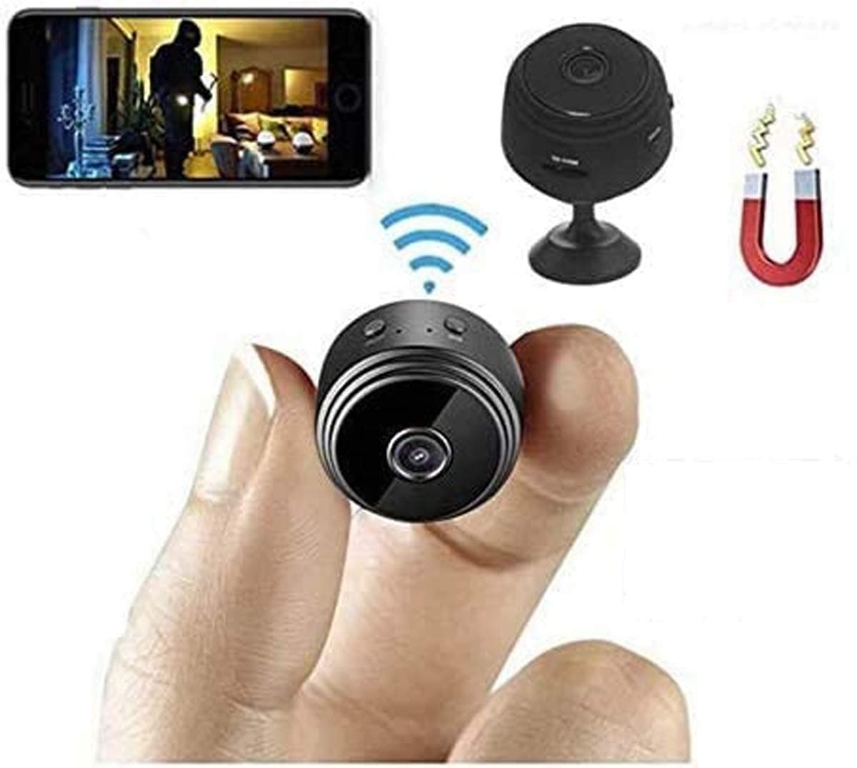A9 HD 1080P Mini Camera Wireless Wifi Security Night Vision Motion 16GB TF Card(Black)
