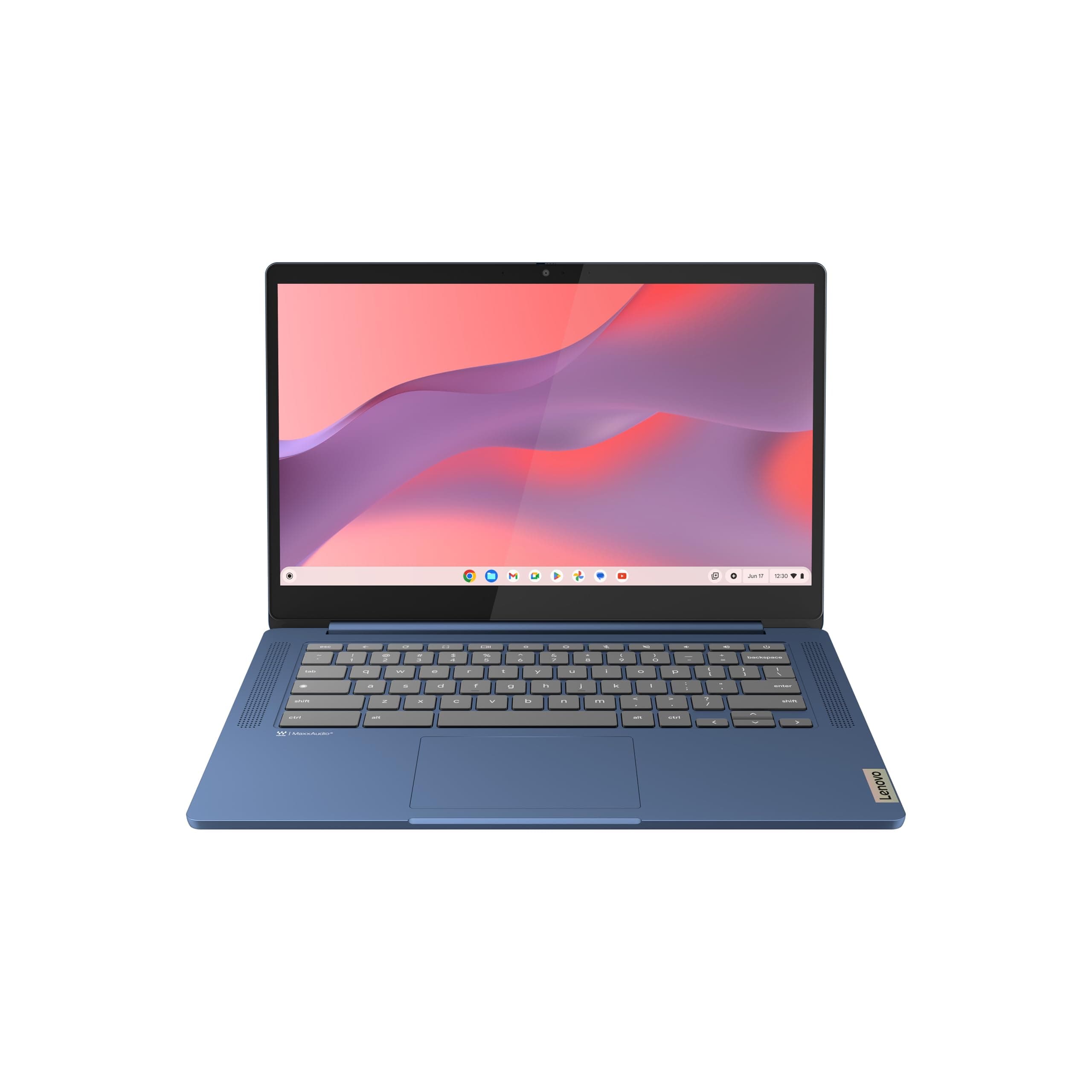 IdeaPad Slim 3 Chromebook Laptop - 2024 - Lightweight Laptop - Waves MaxxAudio® Speakers - 14" HD Display -720p Camera - 4GB Memory - 64GB Storage - MediaTek Kompanio 520 - Abyss Blue