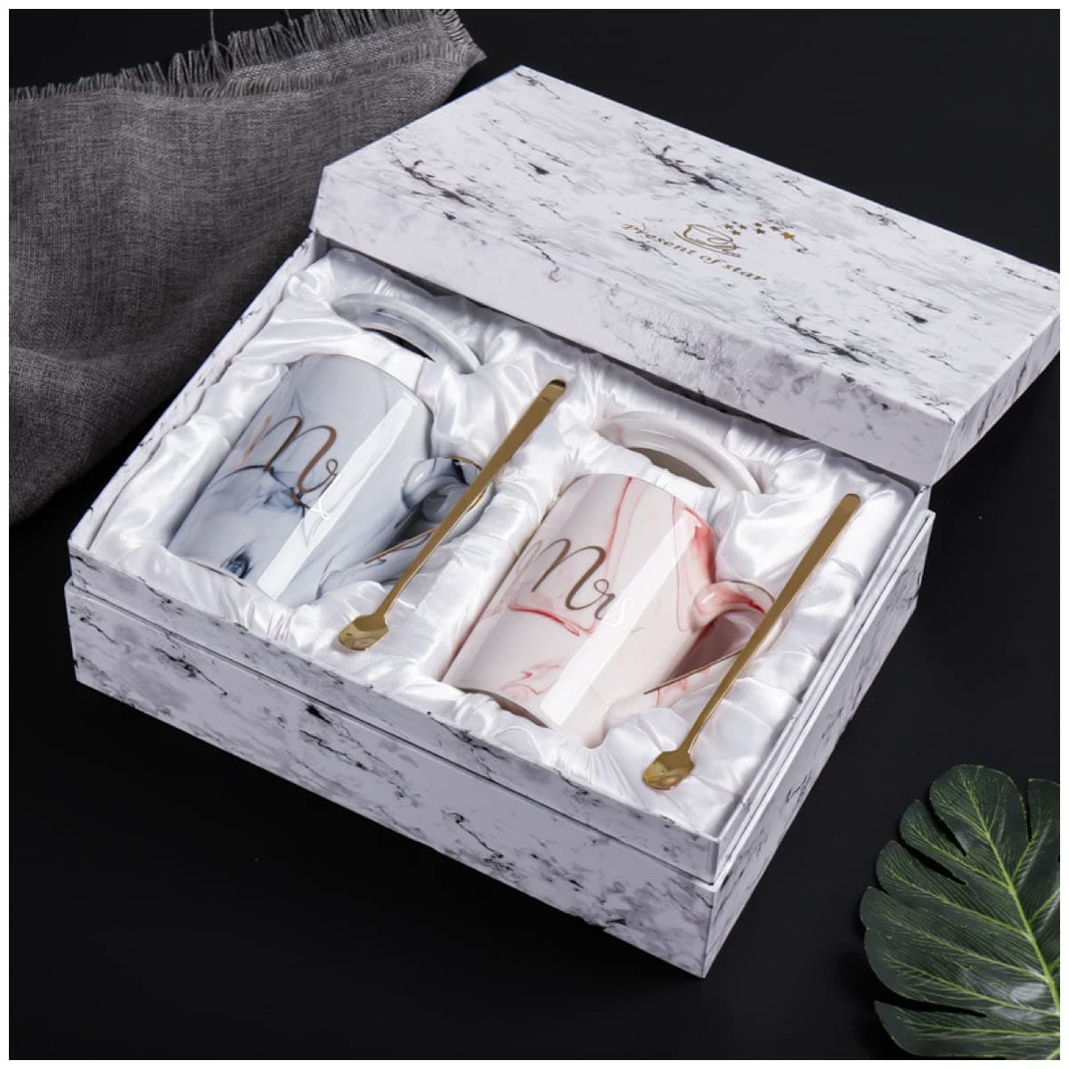 Goohomeey Coffee Mugs Mr and Mrs Mug Set