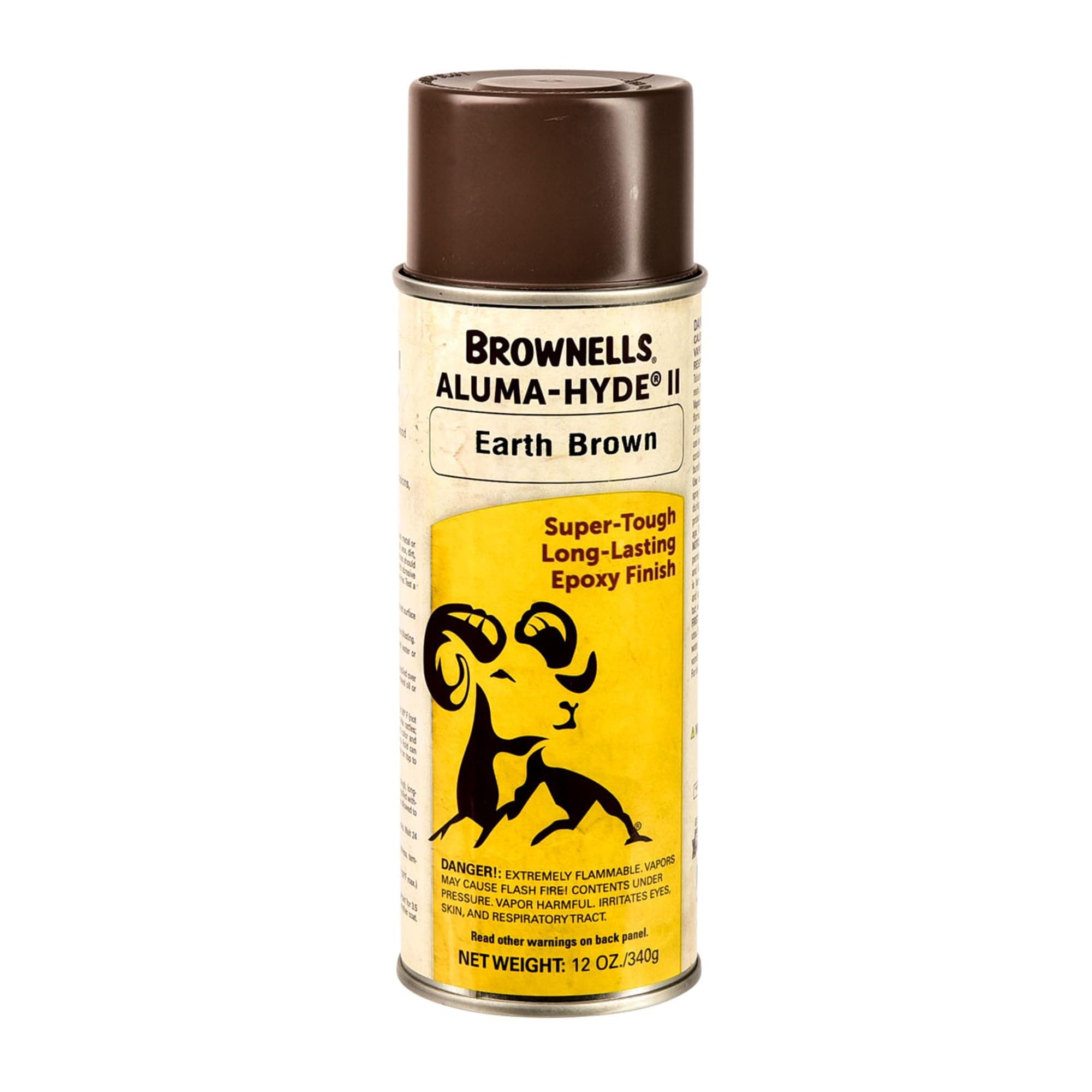 Brownells Aluma-Hyde II Epoxy Firearm Finish Spray Coating Protective Paint Aerosol Can 12oz Earth Brown
