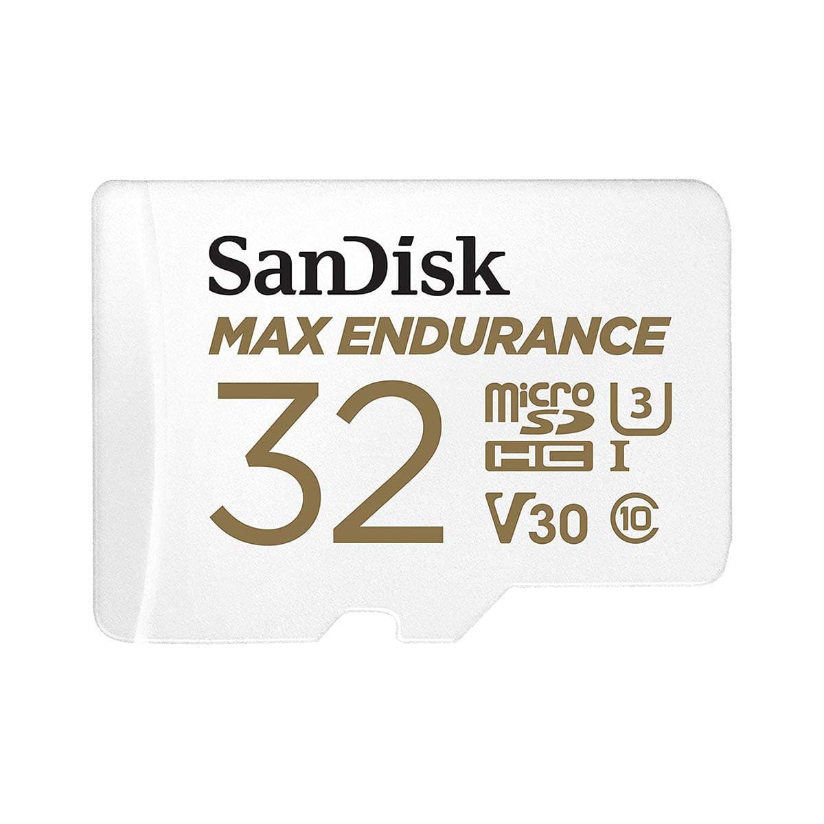 32GB MAX ENDURANCE microSDHC card for IP cams & dash cams + SD adapter up to 15,000 Hours Full HD / 4K videos up to 100 MB/s UHS-I Class 10 U3 V30