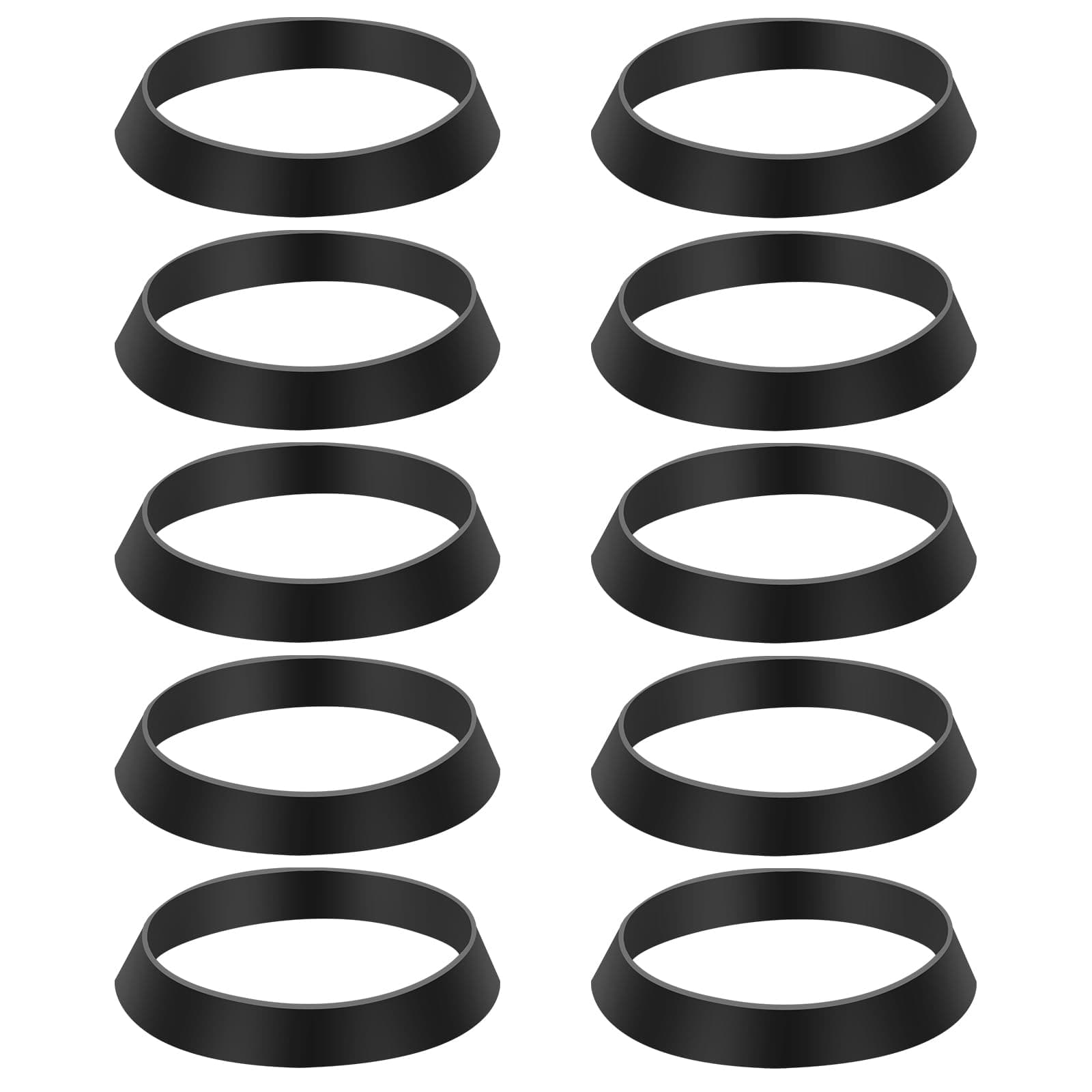 10 PCS Seal Ring Silicone Washer Waste Pipe Seal Ring Rubber Gasket Washers Plumbing for 1 1/2 Inch Drain Pipe Sink Drains