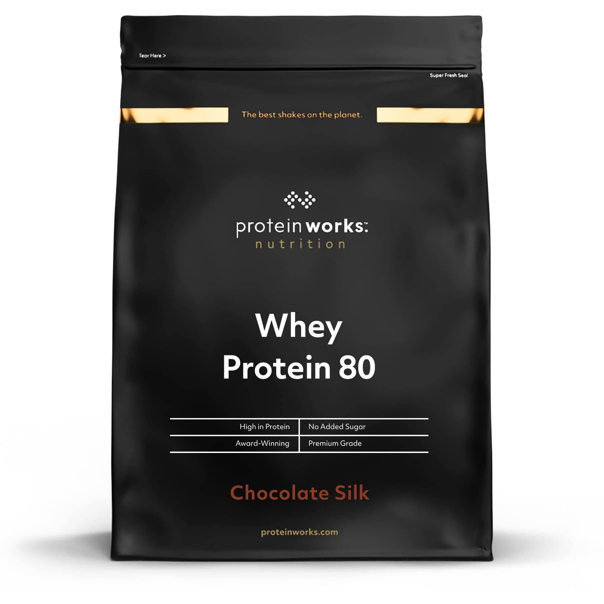 Protein Works - Whey Protein 80 (Concentrate), Low Calorie Protein Shake, Whey Protein Shake, 16 Shakes, Chocolate Silk, 500g