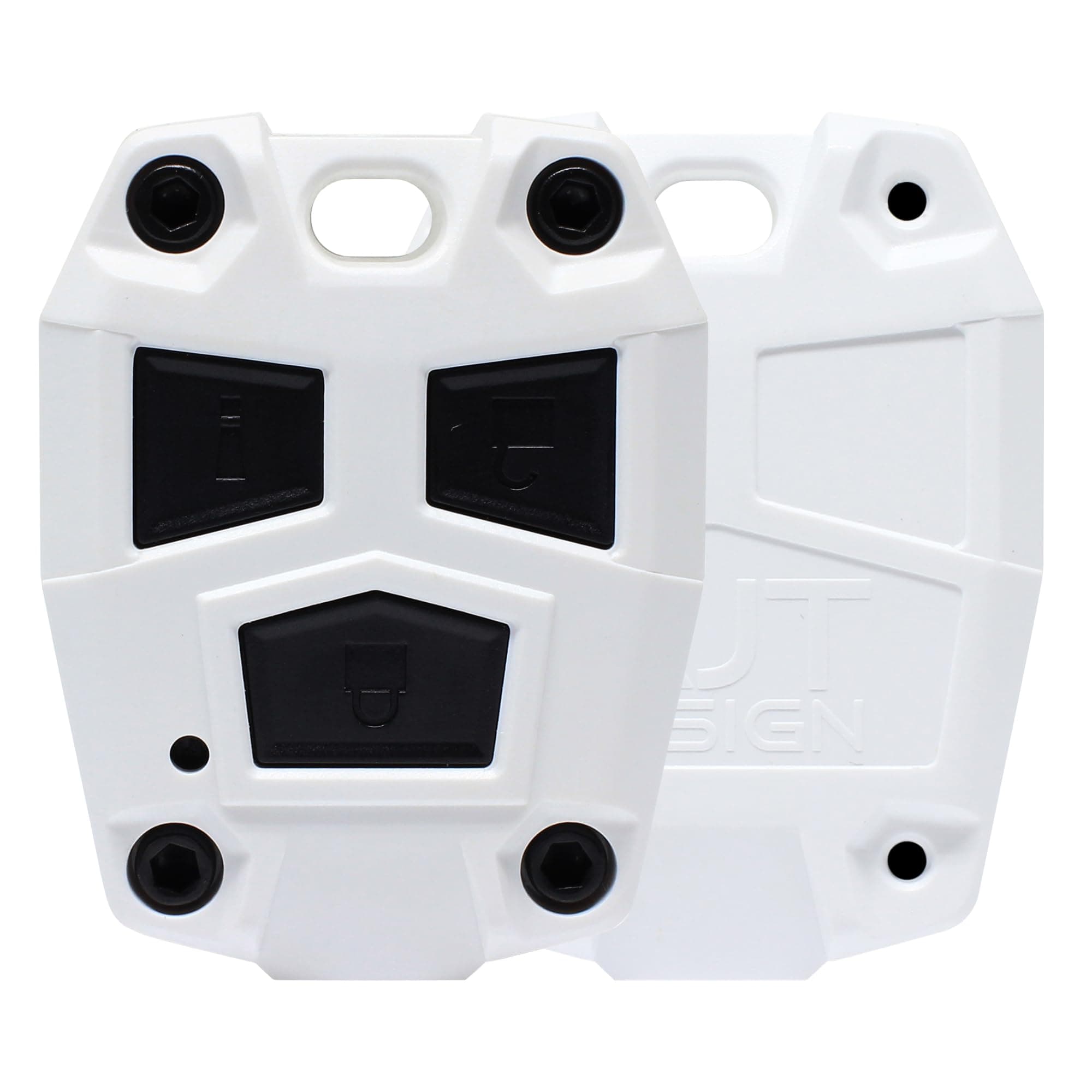 ABS Plastic Keyfob Case for FJ Cruiser (2008-2014) | Key Fob Replacement Shell Only (No Electronics) | FJ Cruiser Accessories - Made in USA | White