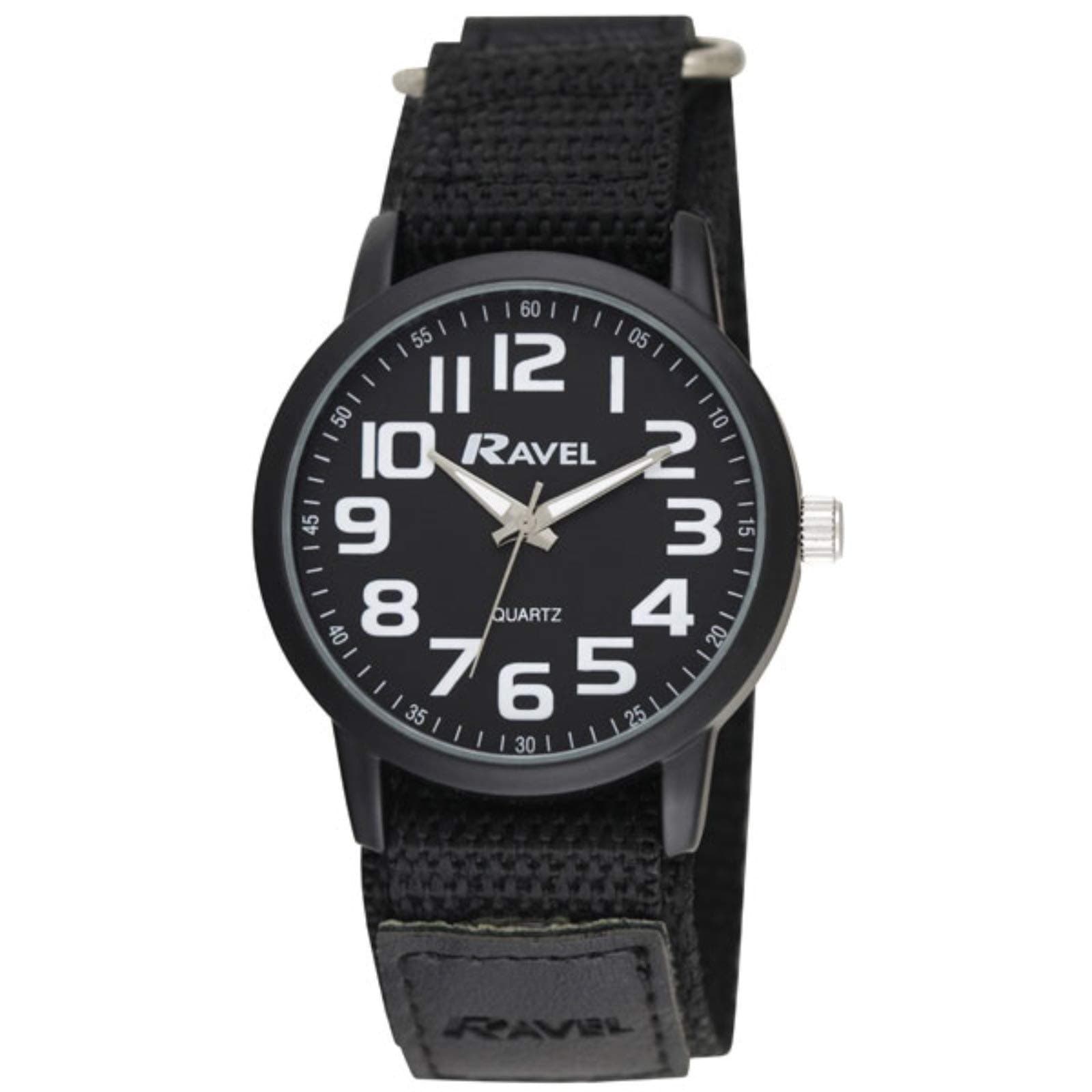 Men's Modern Workwear Watch with Easy-Fasten Strap