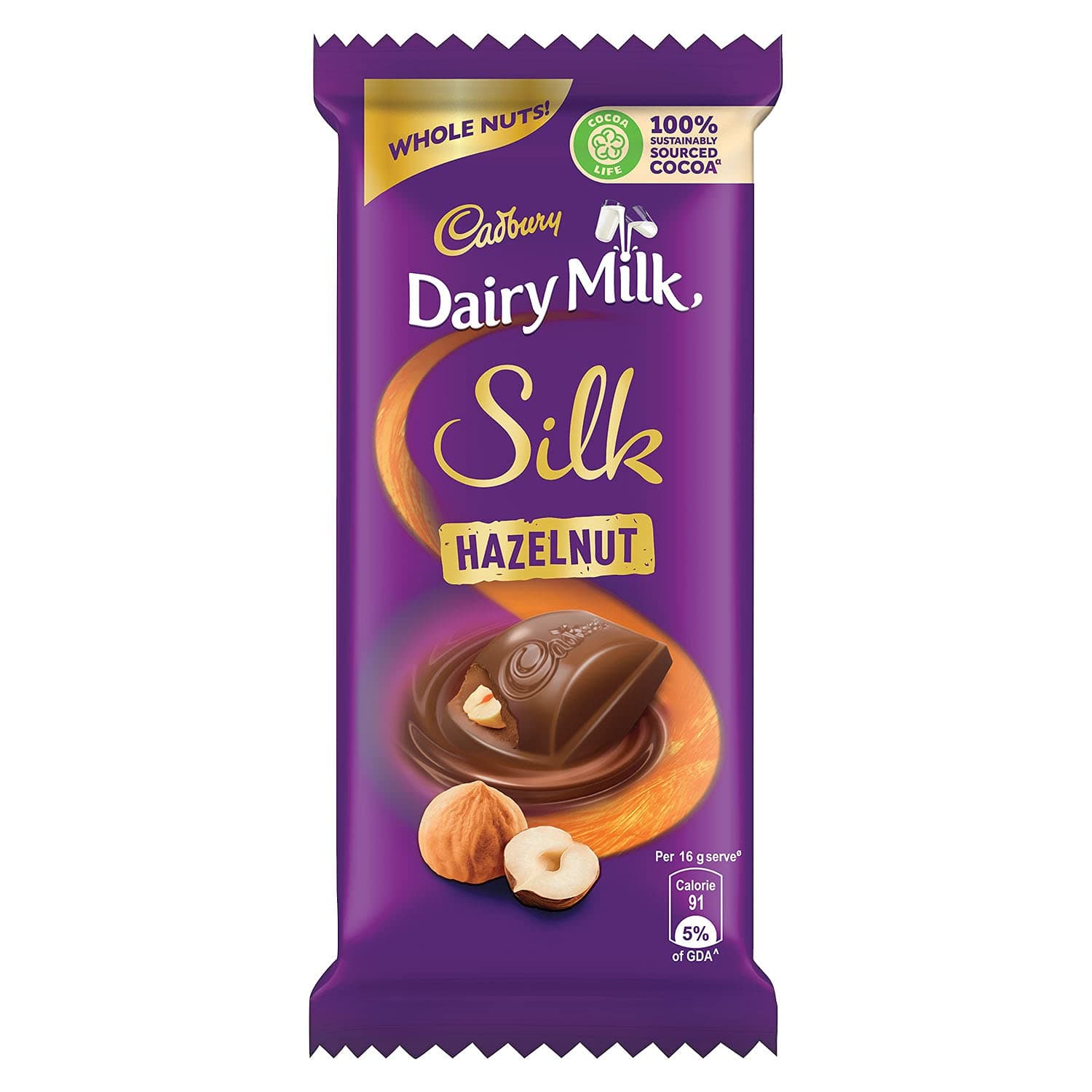 Dairy Milk Silk Hazelnut Chocolate Bar Pouch, 2 X 143 g