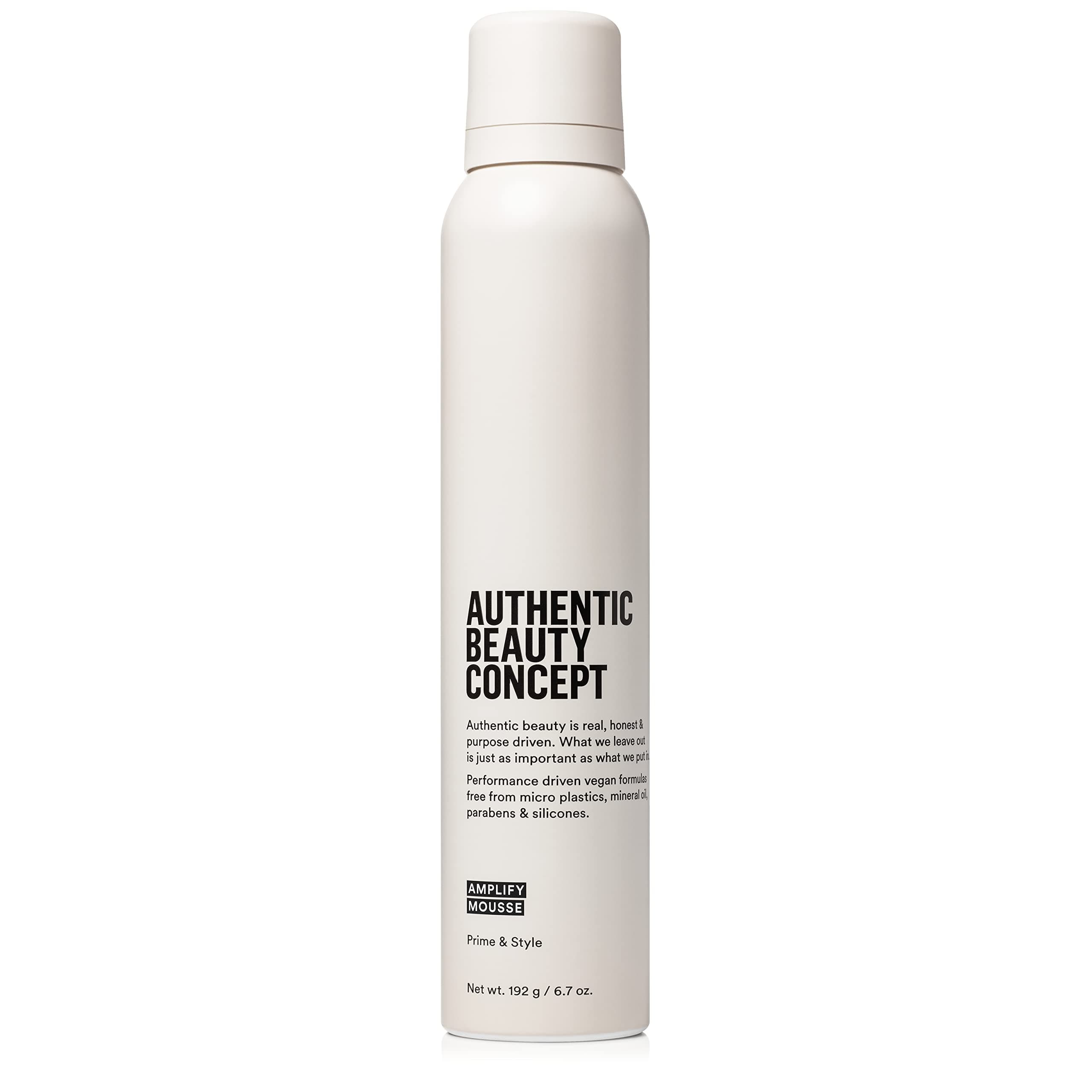 Authentic Beauty Concept Amplify Mousse | All Hair Types | Adds Light Grip to Hair | Vegan & Cruelty-free | Silicone-free | 6.7 oz.