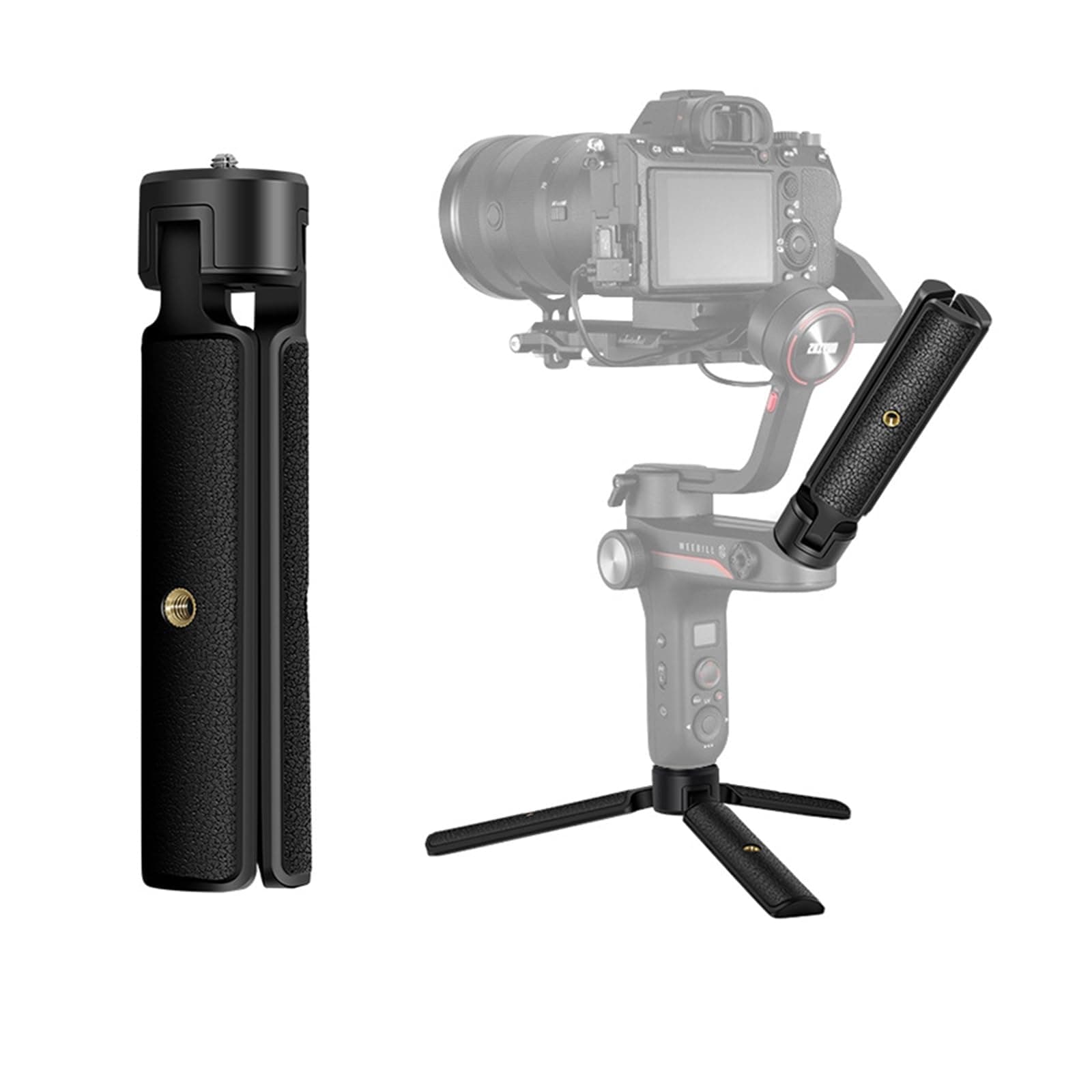 Mini Tripod Handle Grip for Gimbal Stabilizer, Weebill, Crane, DJI Ronin, Camera, Webcam, Projector, Phone Holder, Osmo Mobile