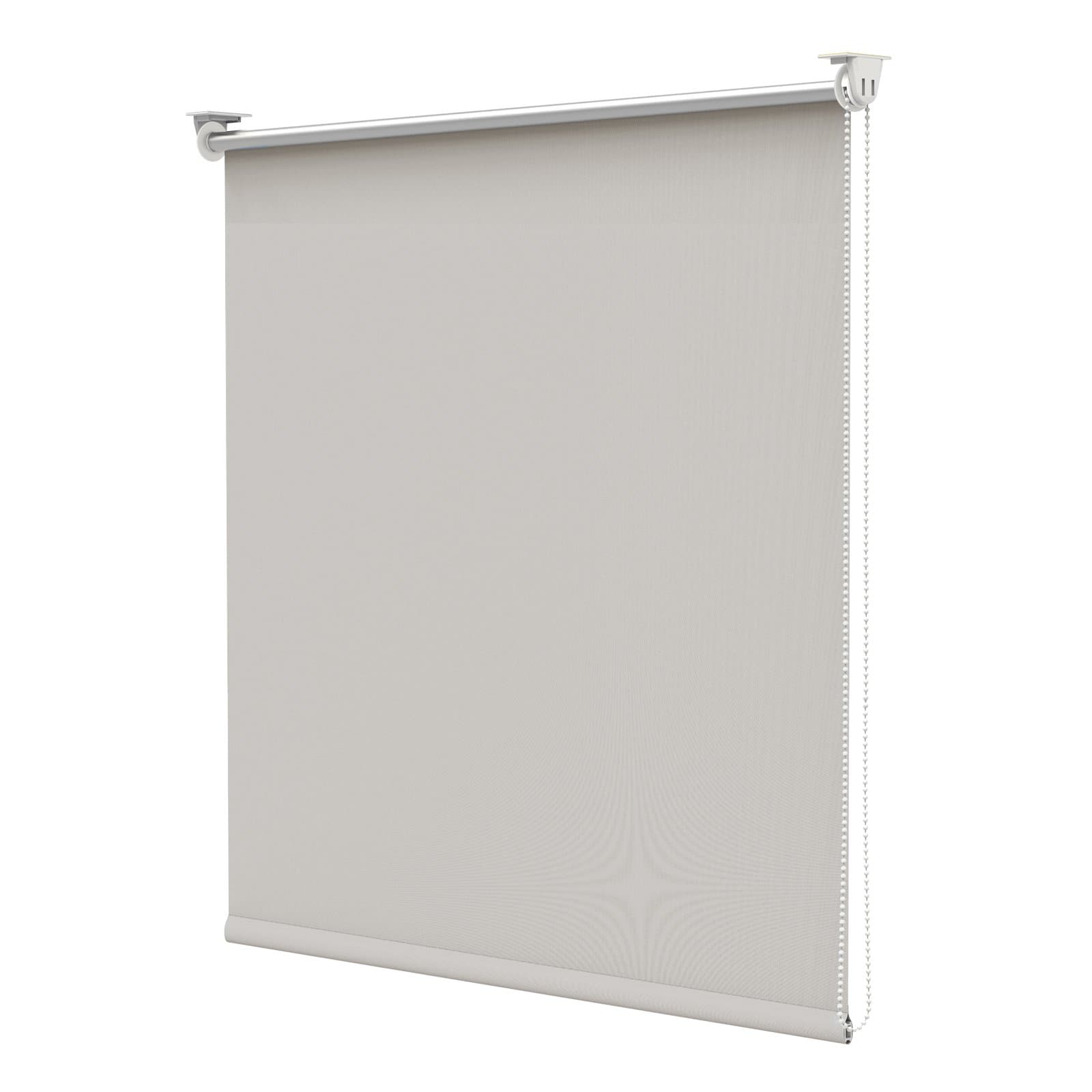 Grandekor Blackout Roller Blind Without Drilling for Doors & Windows 100 Percent Polyester-Cream-60x170cm(WxL)