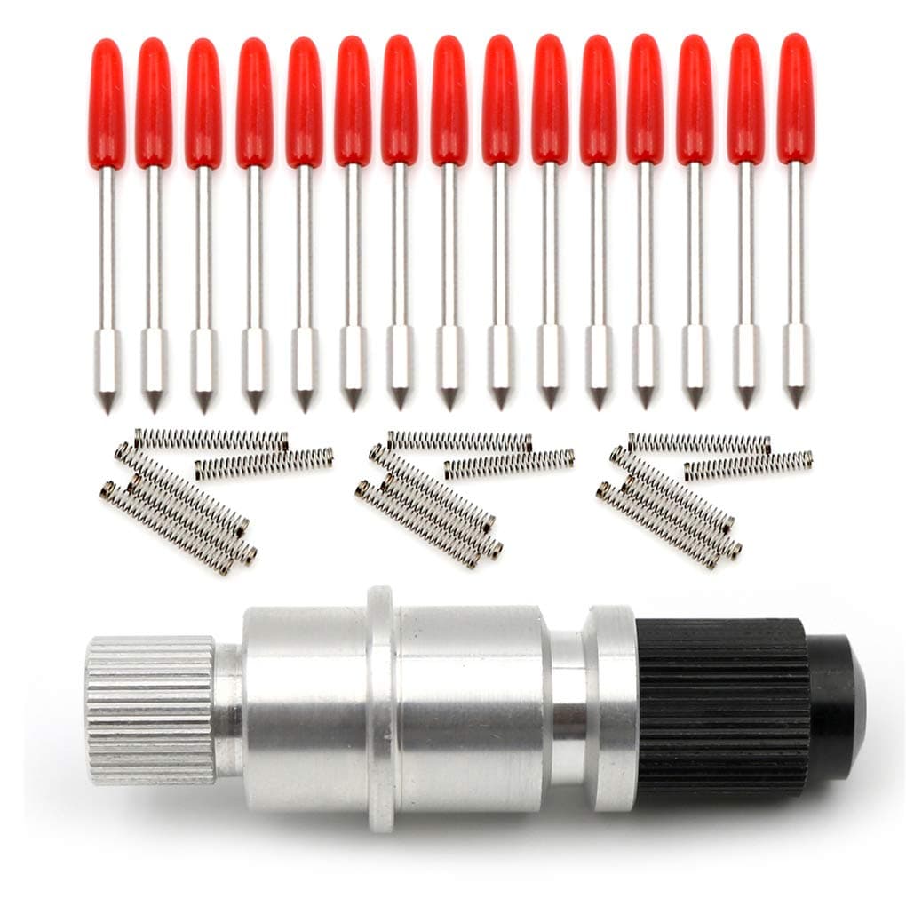 15pcs CB09 45 Degree Graphtec Blade for CB09 CB09U Graphtec Blade Plotter Vinyl Cutter Silhouette Cameo with Blade Holder Base