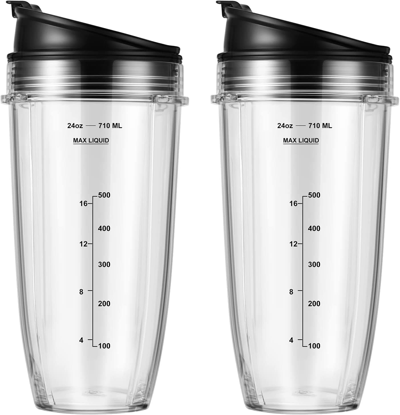 2-Pack 24oz Ninja Blender Cups with Sip & Seal Lid Blender Replacement Parts ...
