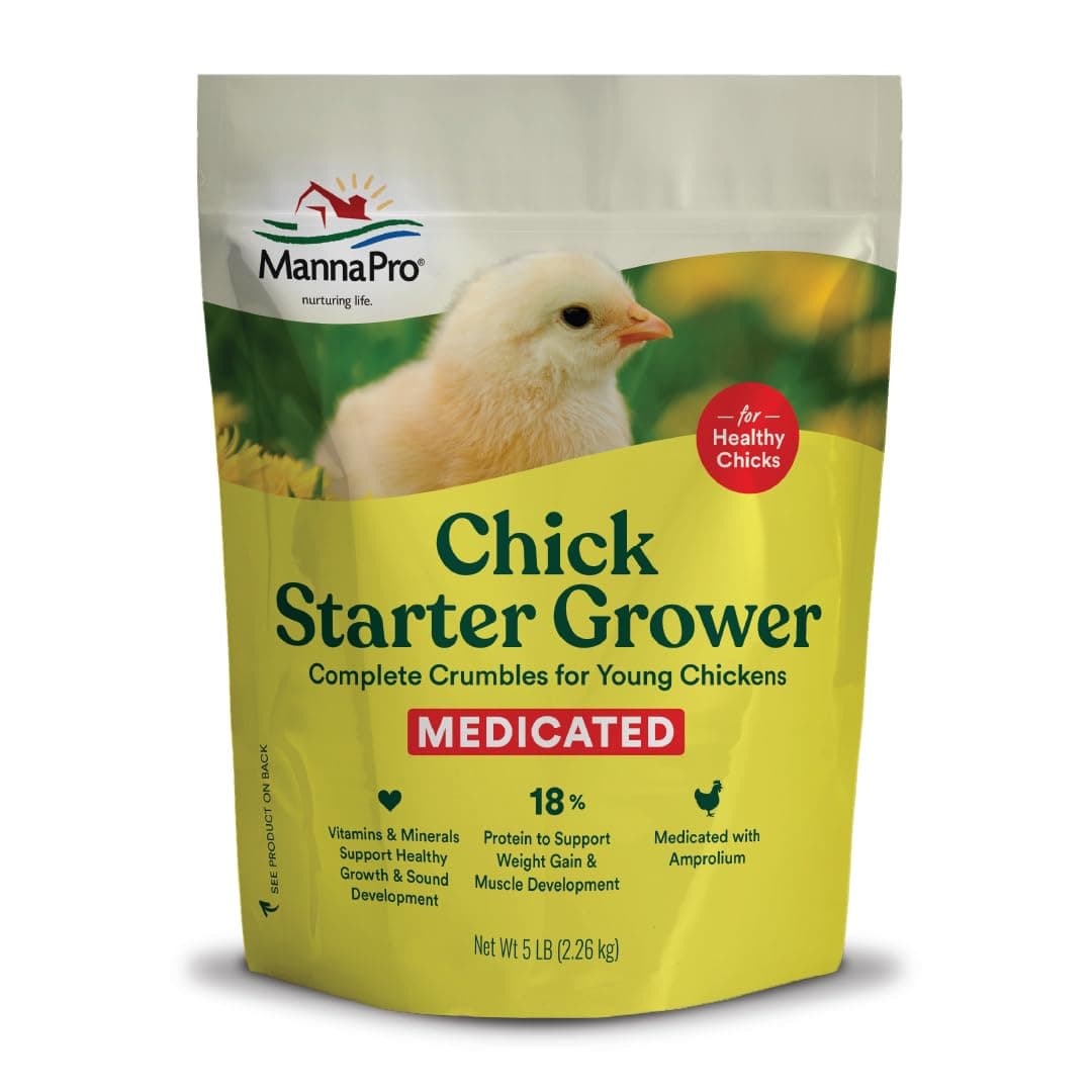 Manna Pro Chick Starter Grower Medicated Crumbles 5 lbs.