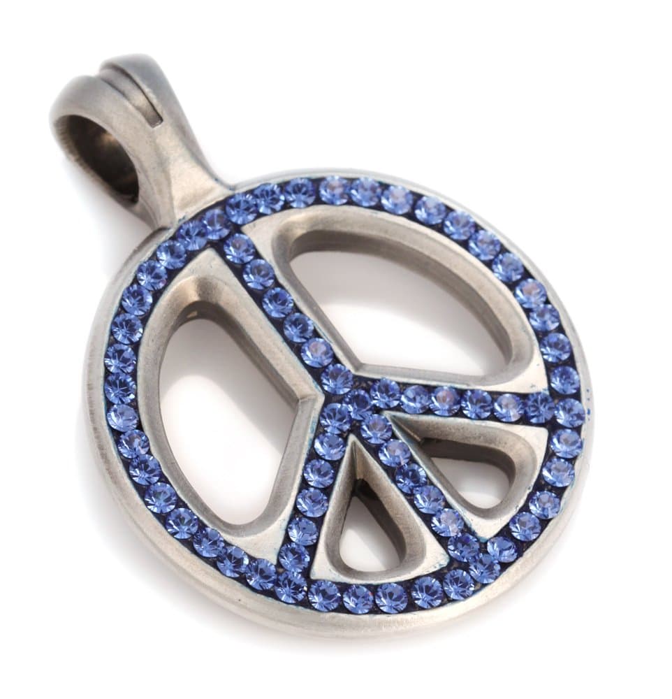 Bico 'Peace Cluster' Pave Pendant with Crystals (PV11)