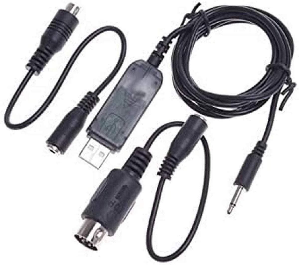 YUNIQUE GREEN-CLEAN-POWER - USB Adapter Cable Flysky for RC Flight Simulator | Compatible with FS-i6 FS-T6 FS-TH9X | Supports FMS, Black, Plastic