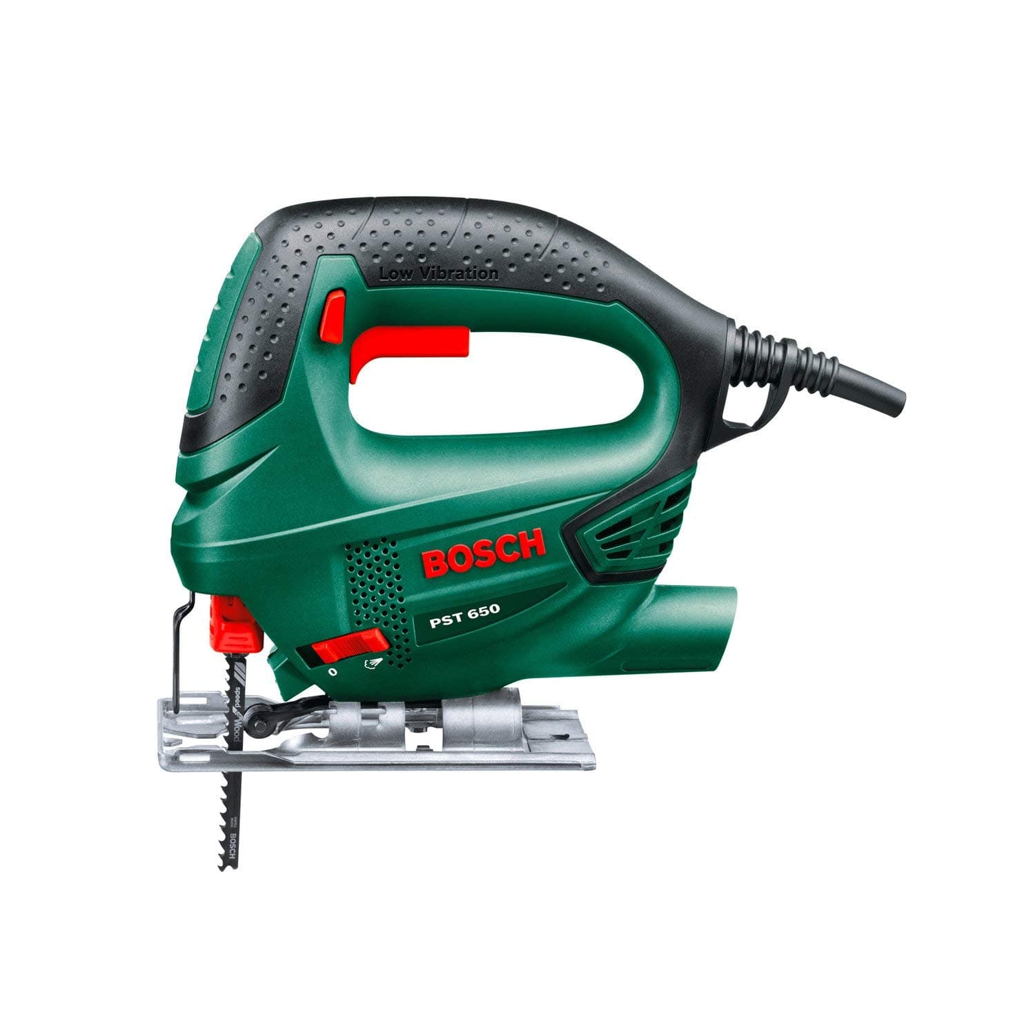 Bosch Jig Saw PST 650, convenient sawing - even for beginners | Model: 06033A0770 with 1 year warranty