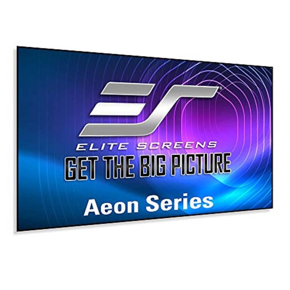 Elite Screens Aeon 135-Inch Projector Screen 16:9, 8K UHD, Edge-Free Fixed Frame, ISF-Certified Material, Wall Mounted, Compatible with Standard, Short & UST Projectors for Home Theater, AR135WH2