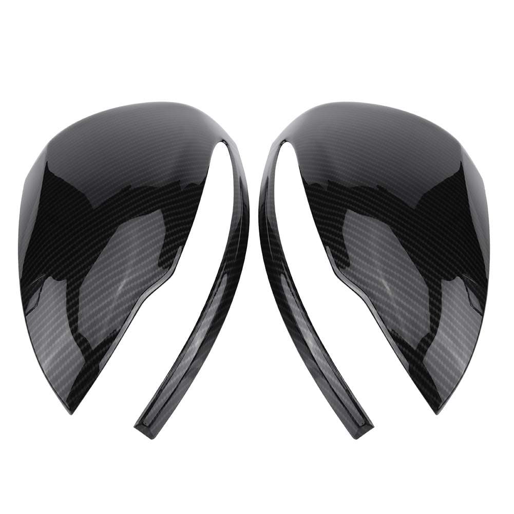 Side View Mirror Cover for, 2 Packs Left& Right ABS Carbon Fiber Print Color Rearview Mirror for C/E/GLC/S Class W205 W213 X253 W222