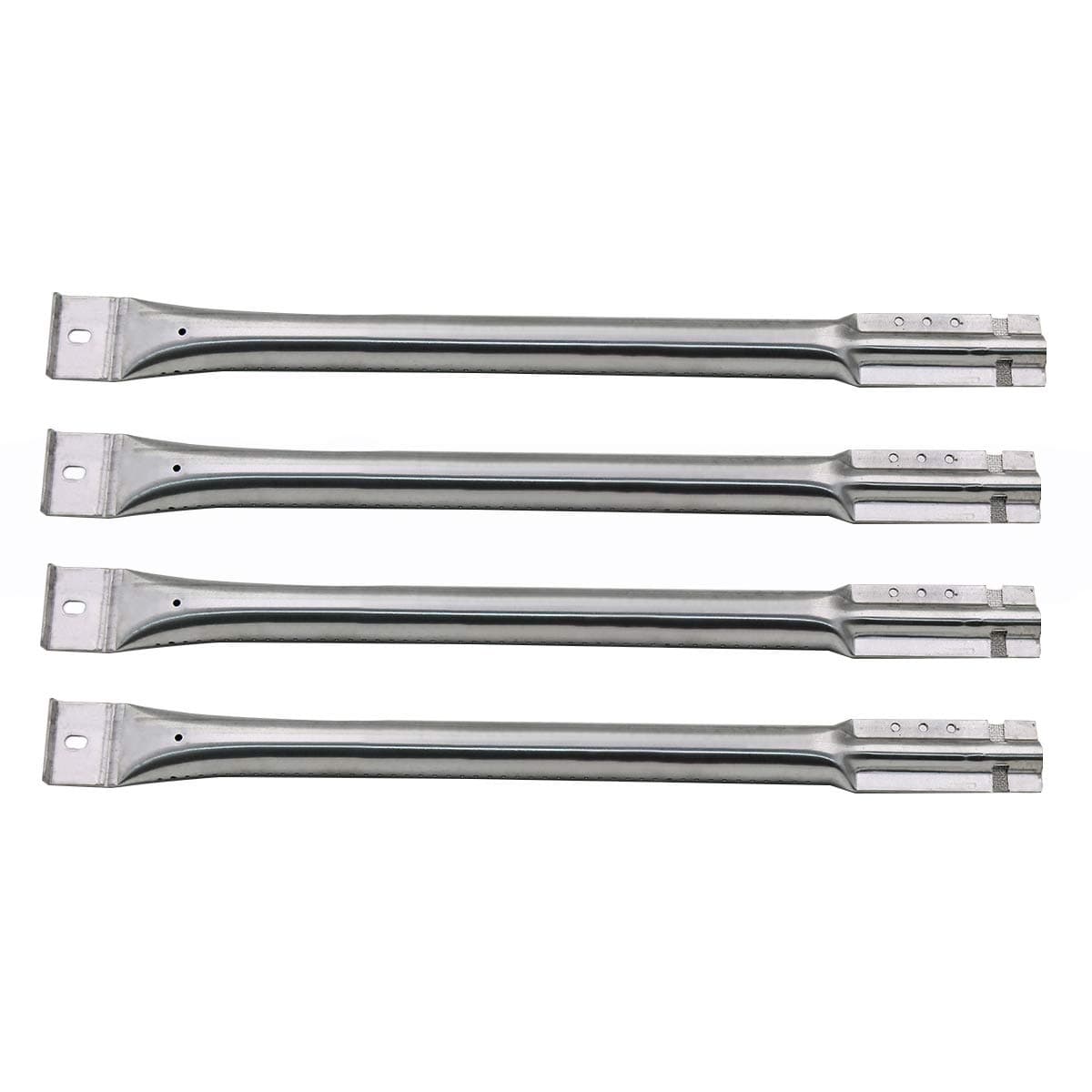 Hisencn 4-Pack Replacement Stainless Steel Pipe Burner for Char Broil, Charmglow, Costco Kirkland, Grand Isle, Jenn Air, Kenmore Sears, K Mart, Member's Mark, Nexgrill, Perfect Flame by Lowes