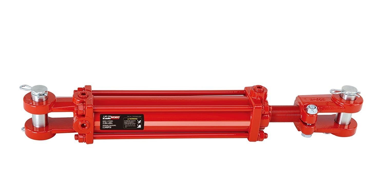HYDROWORKS Double Acting Tie Rod Hydraulic Cylinder, 2500 PSI (2" Bore/ 8" Stroke - ASAE)