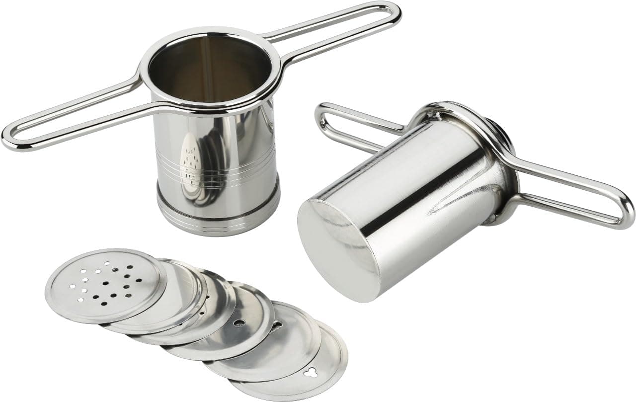 PUNOロイヤルステンレスプレスセブサンチャマシン/プレスムルクメーカー/ダブセブサンチャ6ジャリ付き