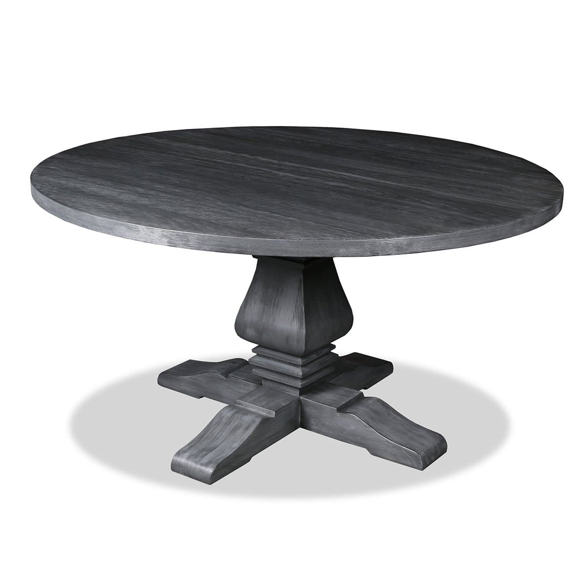 Toscana Round Dining Table, 72", Dry Grey