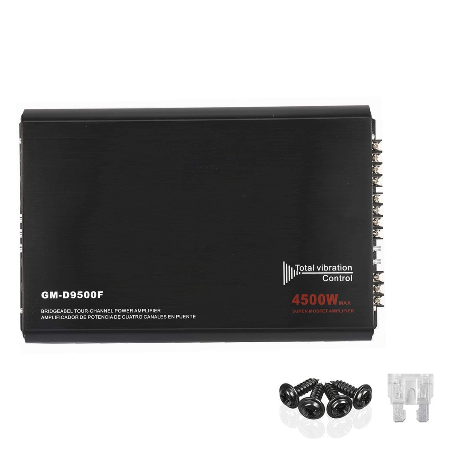 YaeCCC 4-Channels 4500W Car Power Amplifier Class A/B Car Audio Stereo Amplifier