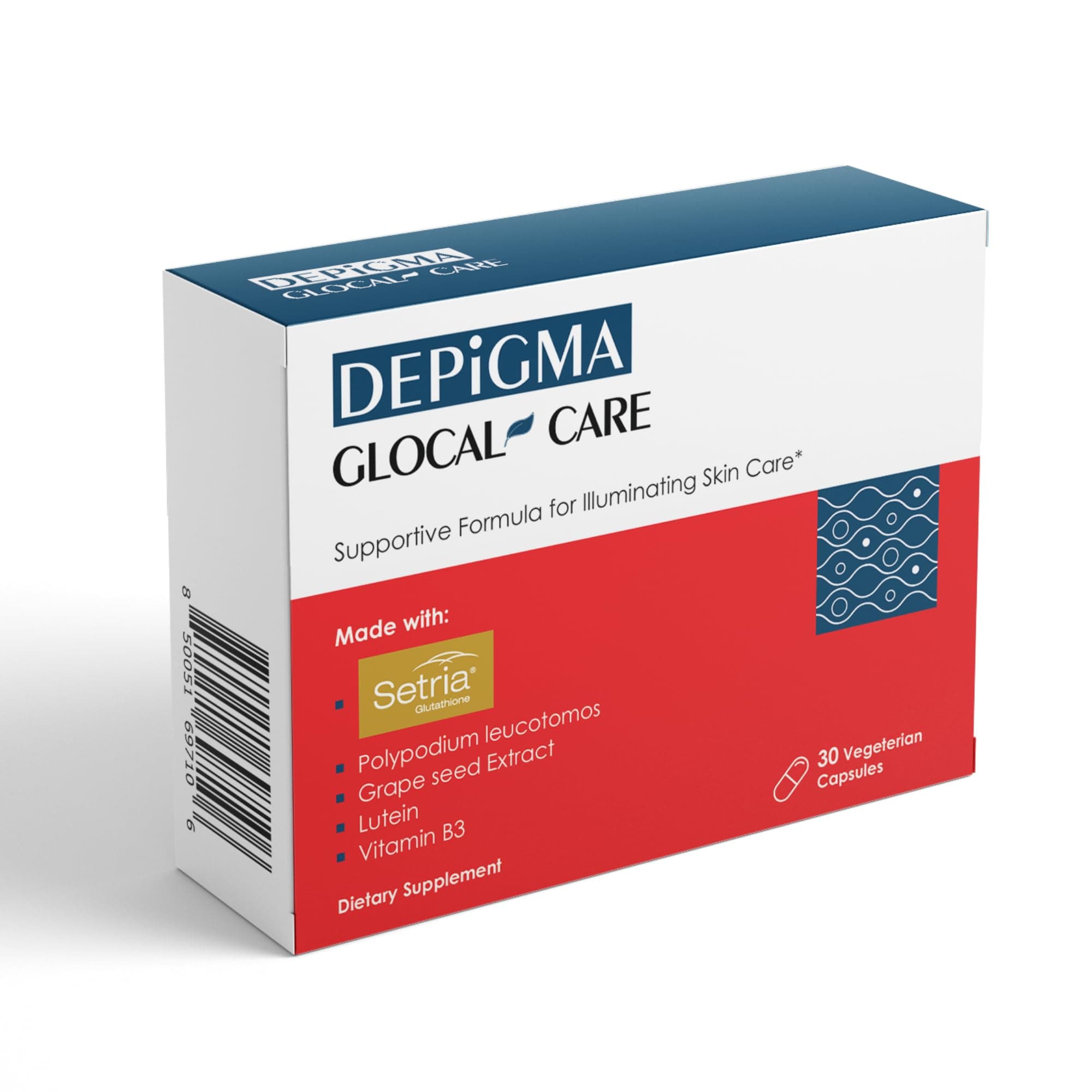 Depigma Capsules Support Reduction of Hyperpigmentation, Melasma & Dark Spots with Glutathione, Polypodium Leucotomos, Grape Seed & Marigold Extract