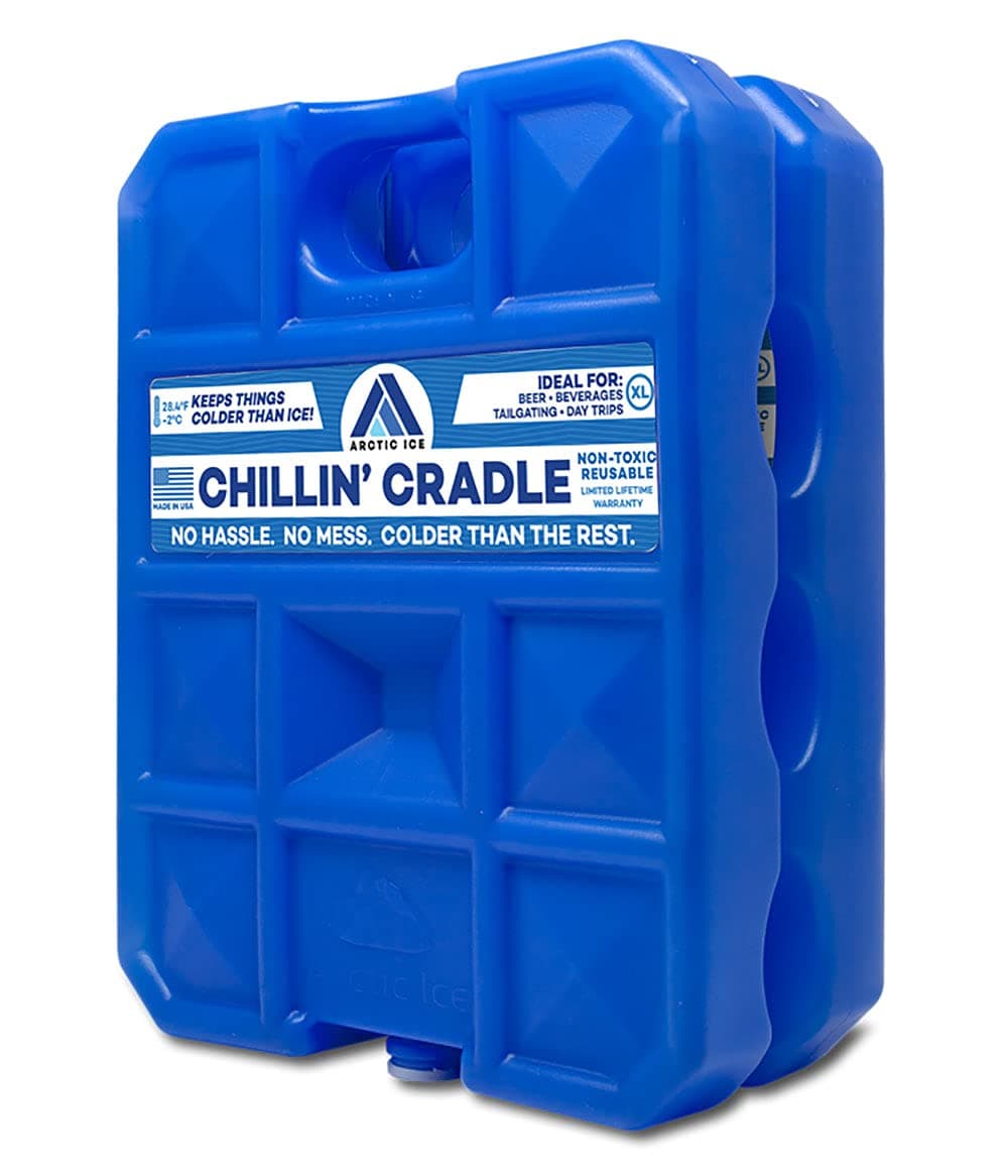 Artic Ice Chillin’ Cradle Series, Long Lasting Reusable Ice Pack, X-Large, Blue, 5 LB