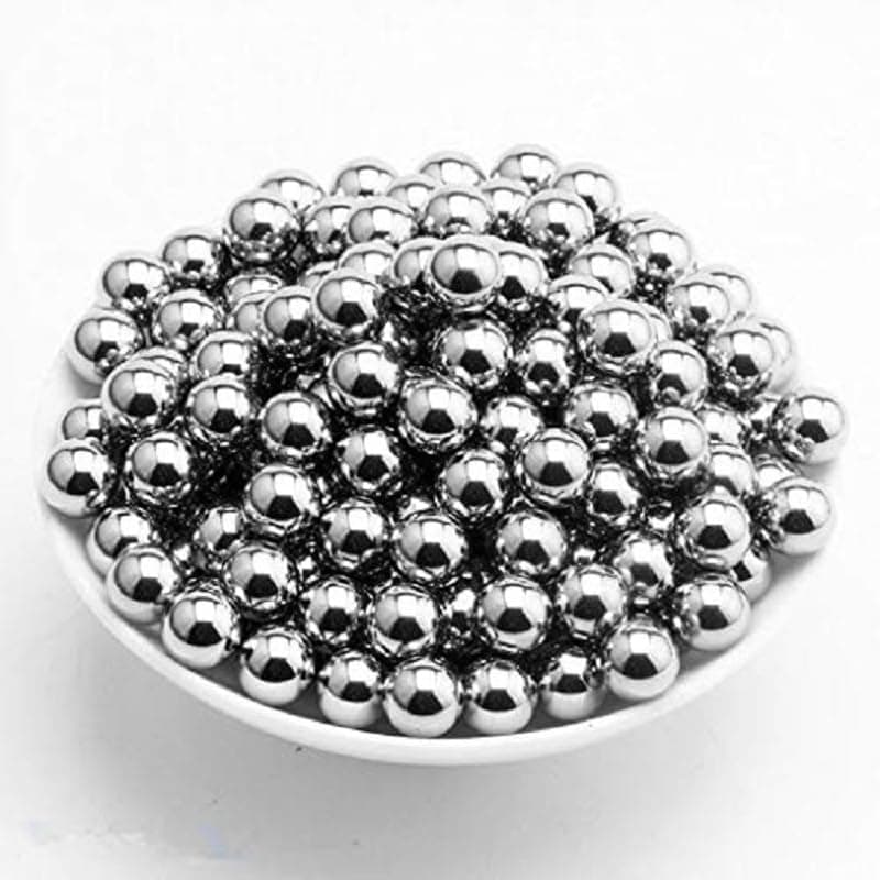 ART IFACT 100 Pieces of 8mm Silver Solid Bearing Ball - Use is Cycle Ball Bearing (Silver, 8mm, 100 Pieces) - NOT Magnets