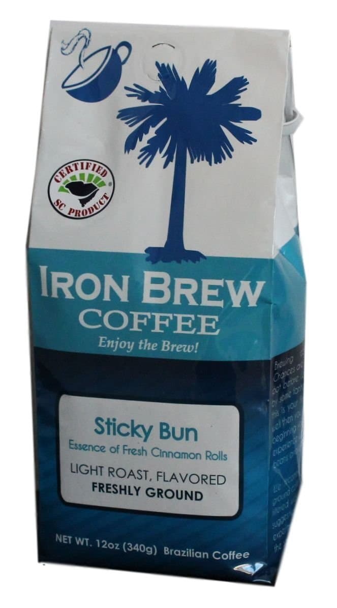 Iron Brew Coffee Sticky Bun Ground Coffee, 12 Oz.