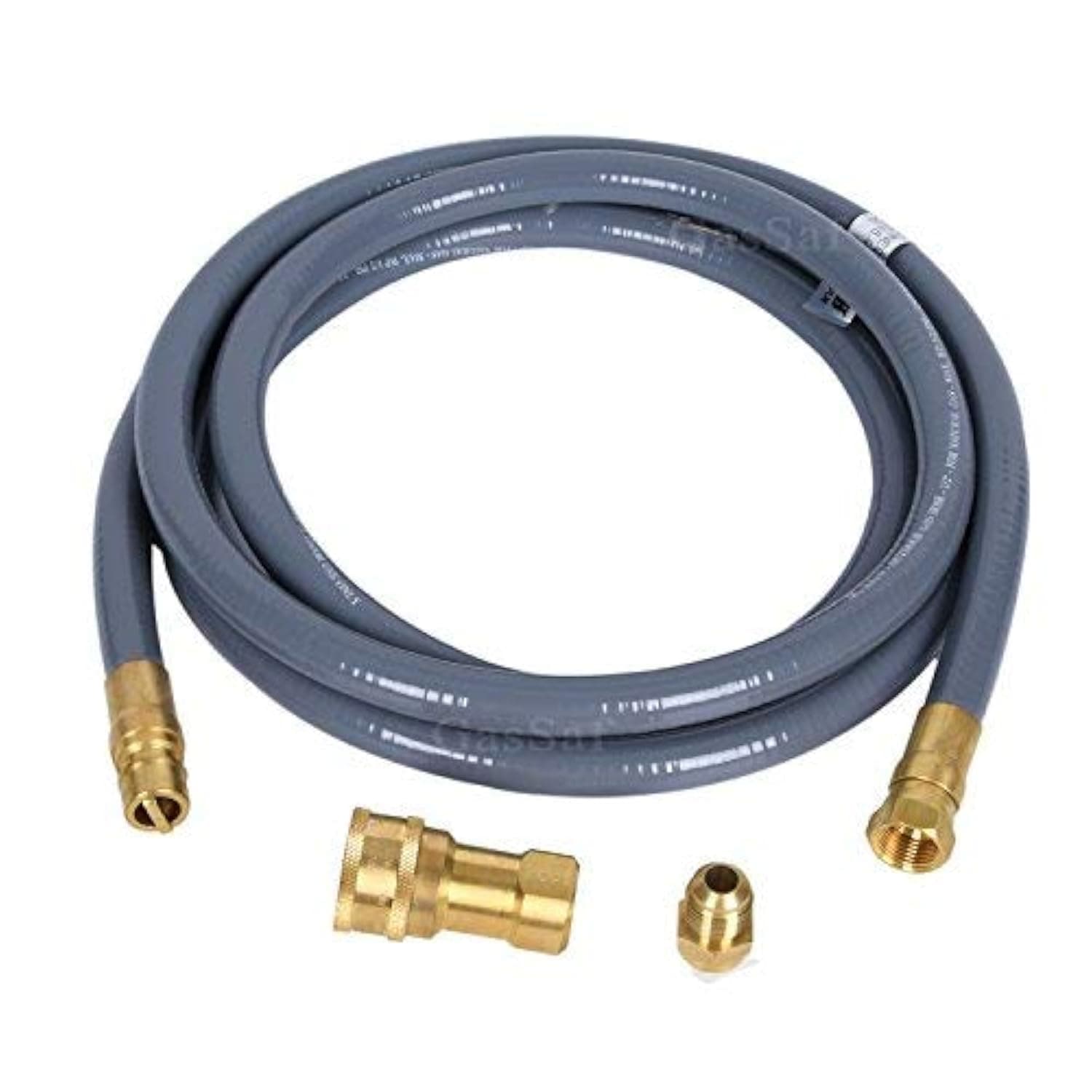 10 FT 1/2" ID Natural Gas Hose With Quick Connect Fitting, Conversion Kit for Gas Grill, Generator, Patio Heater and More - CSA Certified