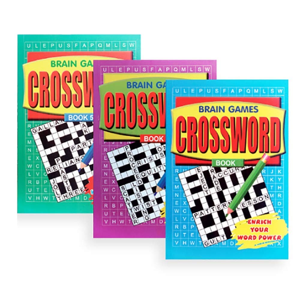 PACK OF 3 - A5 Crossword Book