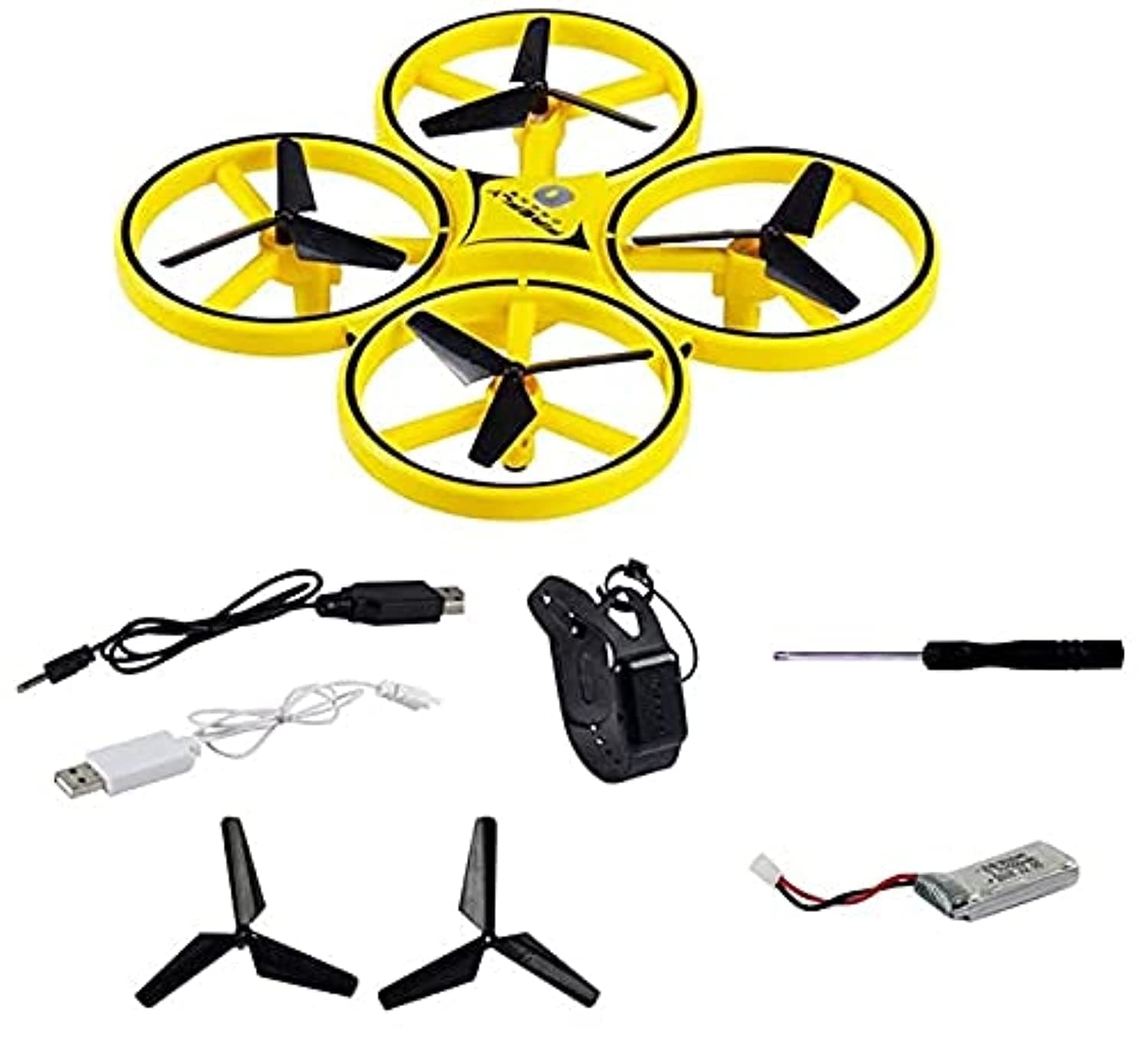 LED Lighting Gesture Remote Control 4-axis Aircraft Quadcopter for Kids and Adult