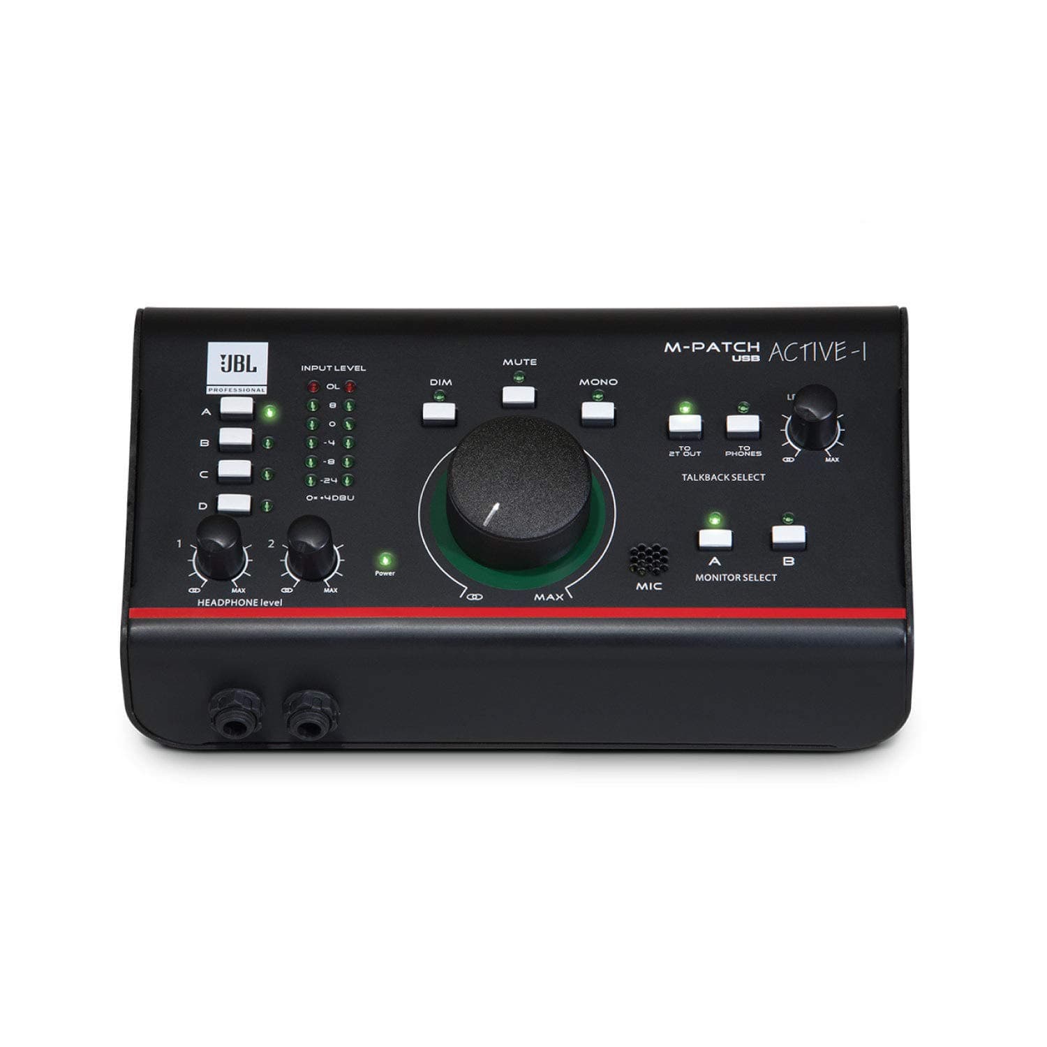 JBL Professional Active-1 Precision Monitor Control, Studio Talkback with USB Audio I/O