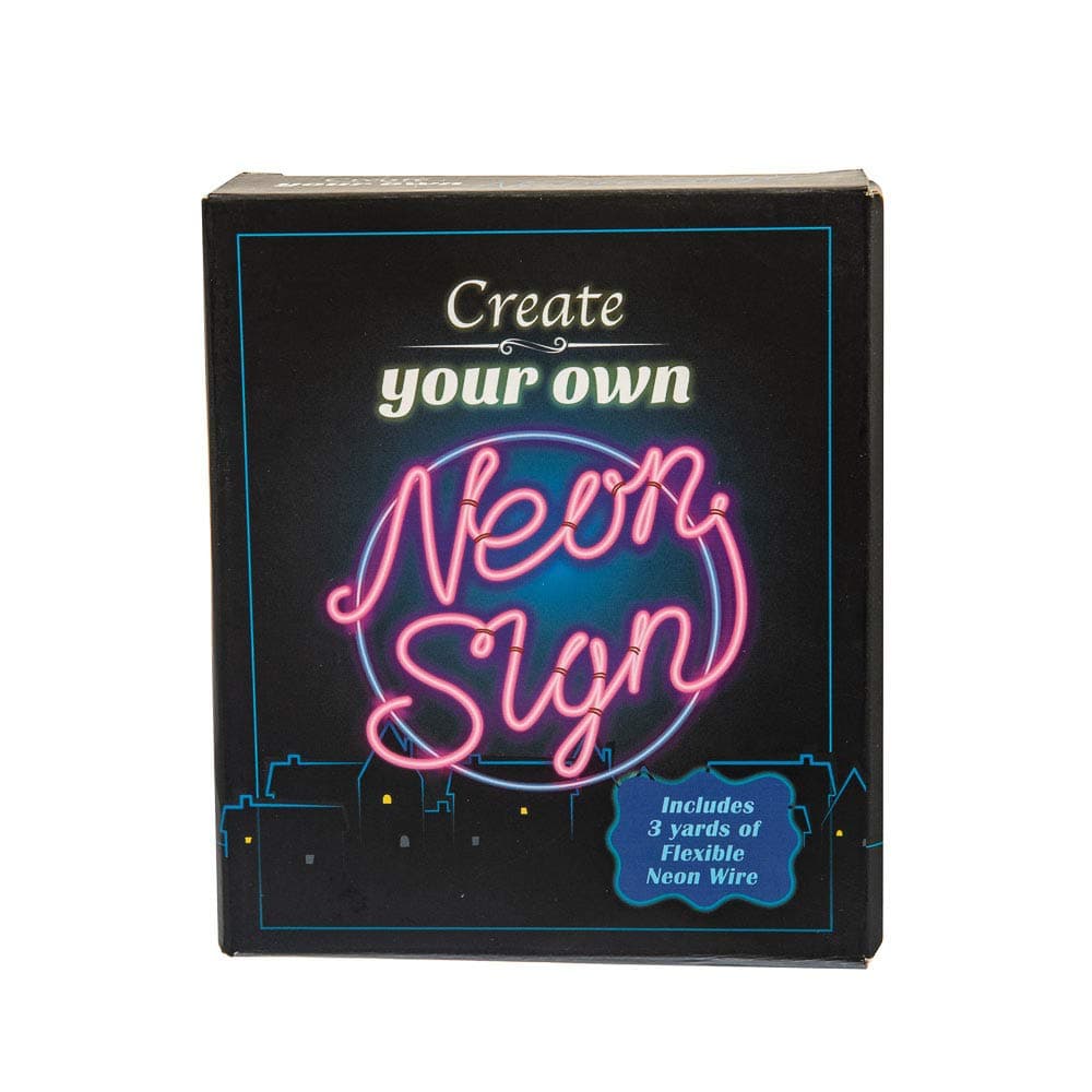 Funtime Gifts Create Your Own Neon Sign Kit - DIY Light-Up Art for Your Home