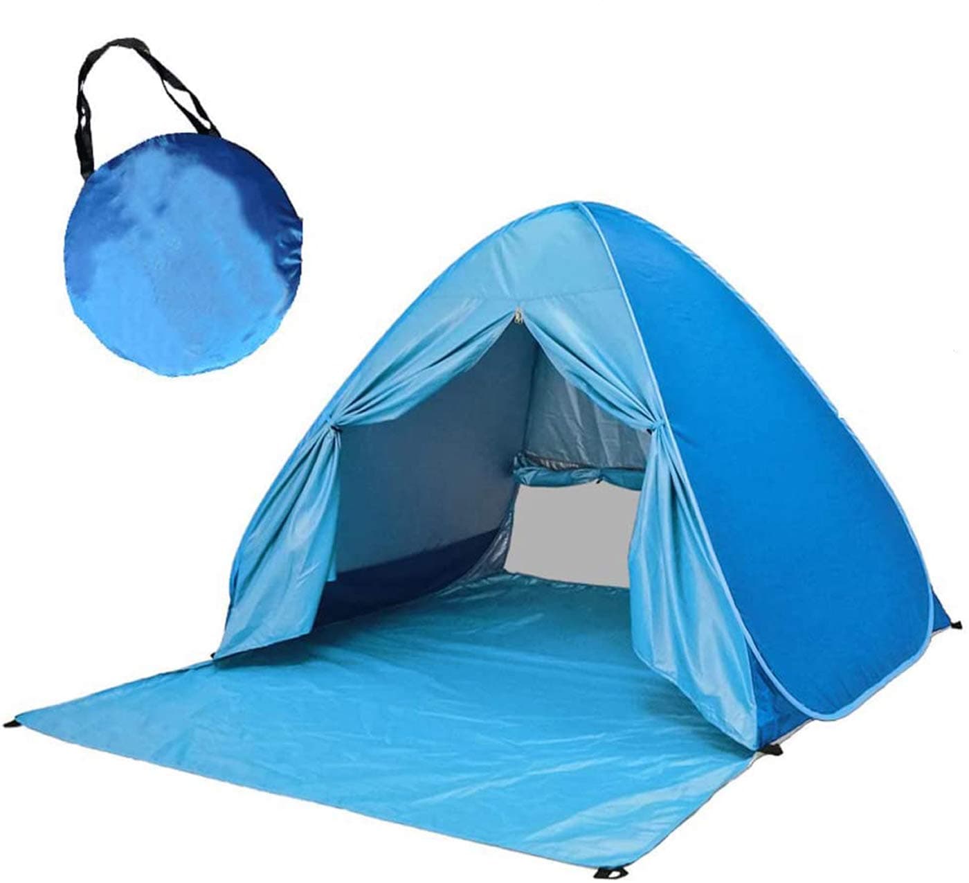 Automatic Pop Up Beach Tent Instant Portable Quick Sun Shelter for 2-3 Persons
