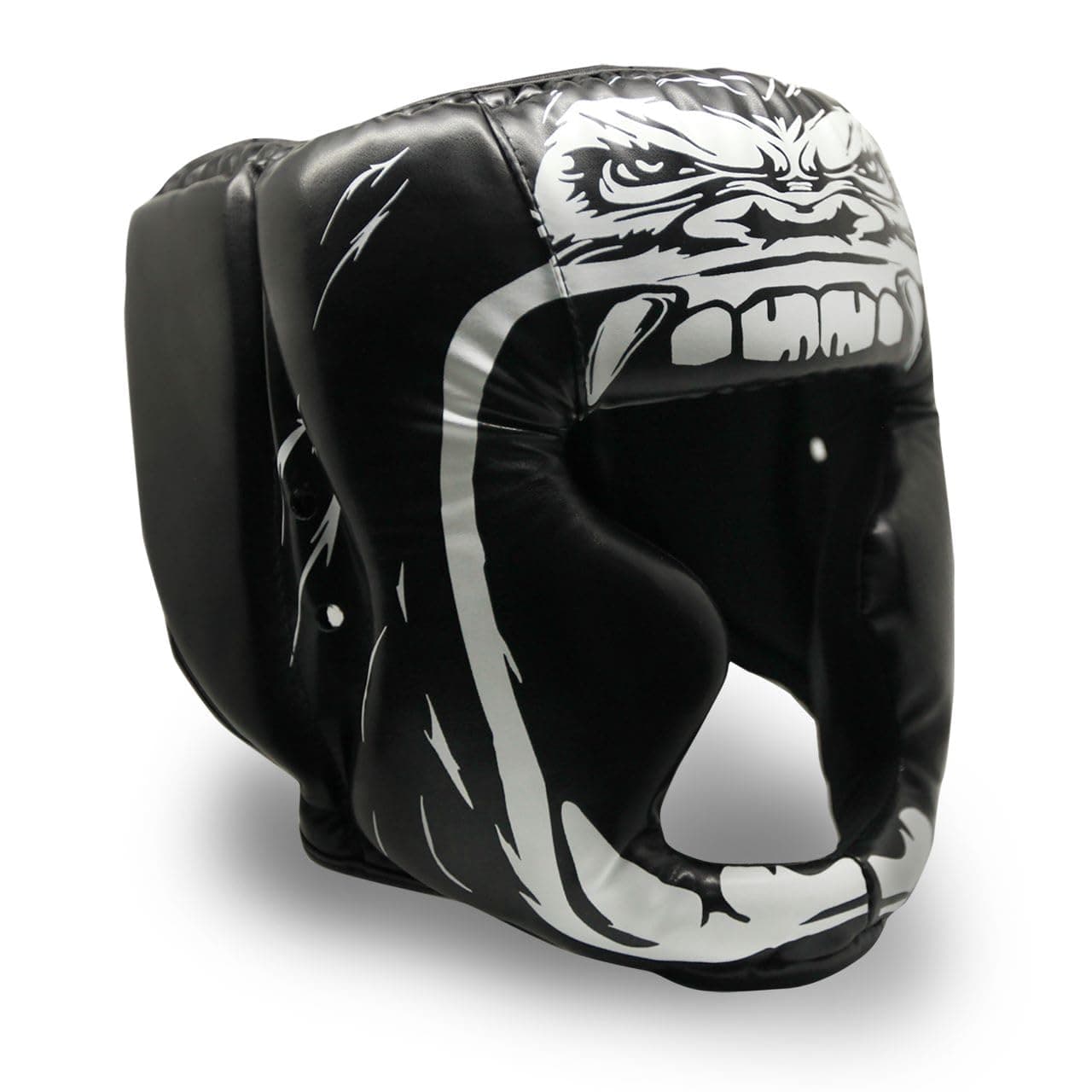 TRAINED Boxing Headgear Black S/L Use for MMA Training Kickboxing, Muay Thai, Sparring, Karate and Taekwondo Head Guard.