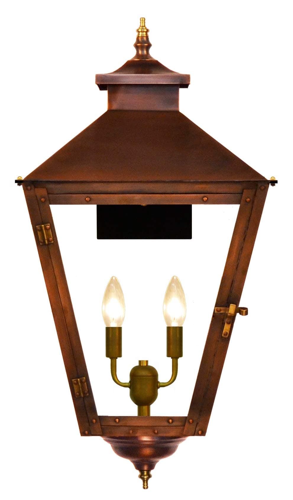 The CopperSmith Conception Street 19" 2 ITE Electric Lantern CS41-Elec
