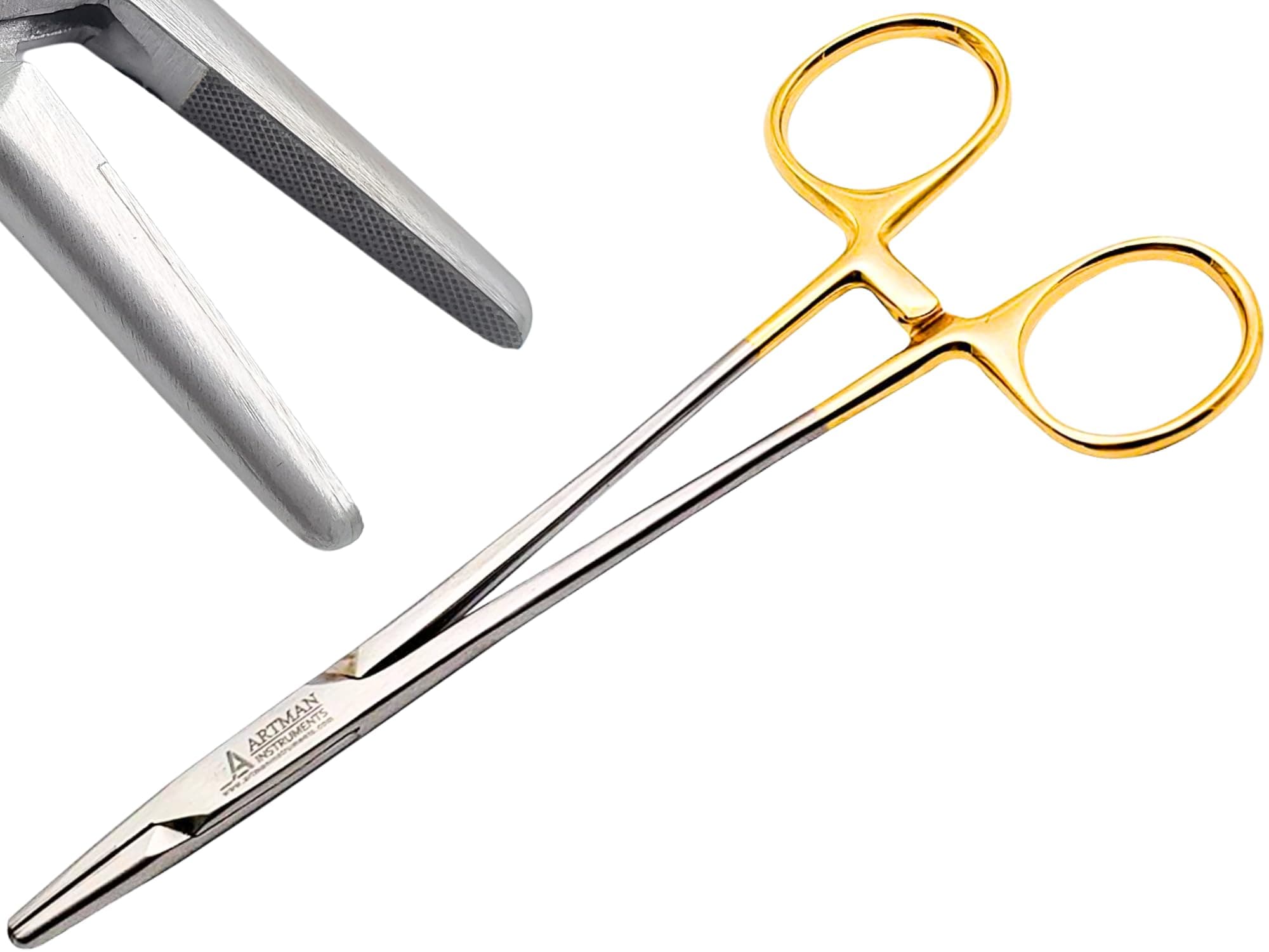 Professional Mayo Hegar Needle Holder 6"| Dental Medical Ortho Surgical Needle Holder Locking |Surgical Needle Driver Forceps| Serrated with Tungsten Inserts By ARTMAN Instrument