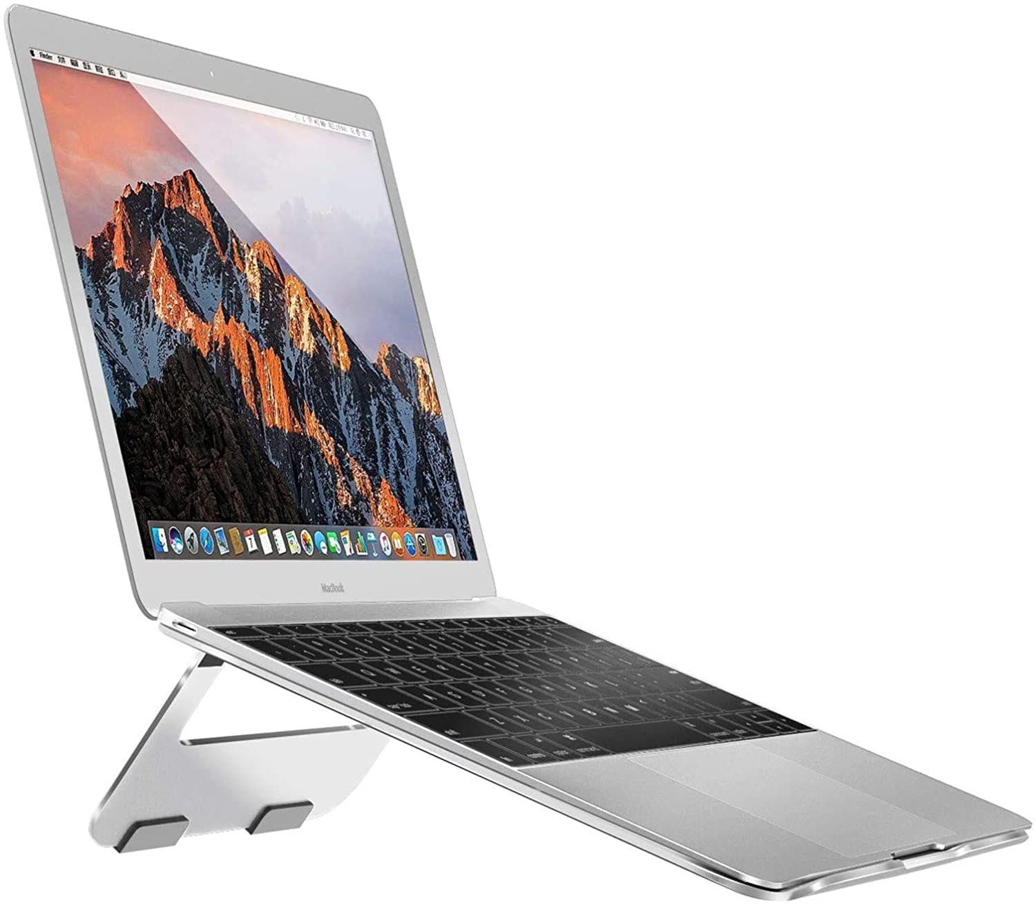 Folding Adjustable Pivot Aluminium Alloy Desktop Holder Stand Dock Cradle for MacBook Pro Air/for Thinkpad/for Dell/HP/ASUS/Lenovo/Chromebook PC Computers Notebook Laptop