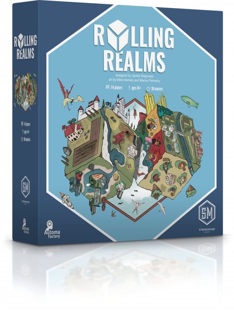 Stonemaier GamesRolling Realms | A Light Strategic Roll-and-Write Game for Families and Adults | 1-6 Players, 30 Mins, Ages 14+