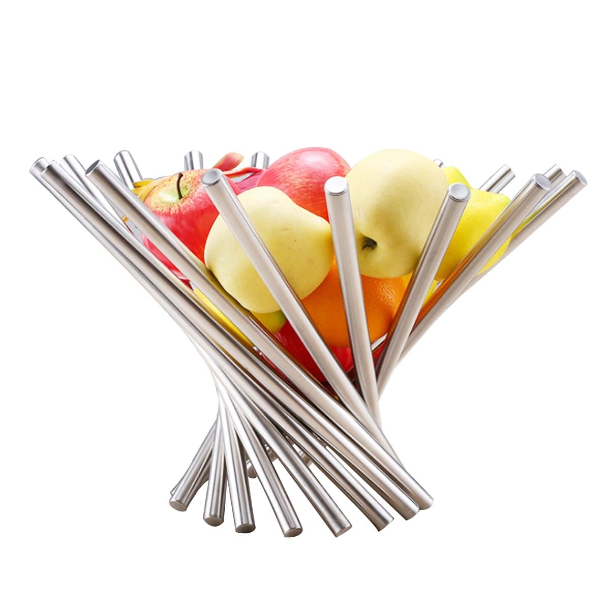 Creative Stainless Steel Rotation Fruit Bowl/Fruit Basket/Fruit Stand/Fruit Holder