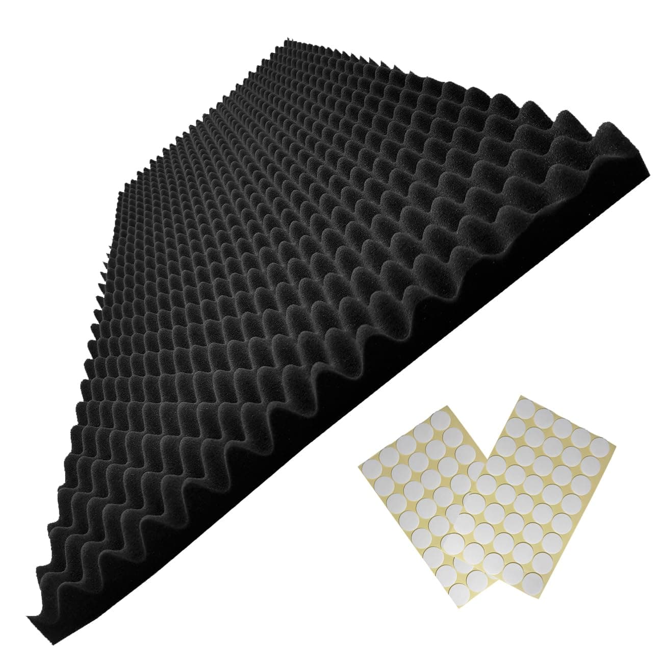 48"X 24"X 2" Egg Crate Foam Panel, Black Sound Proof Foam Panels, Acoustic Foam, Noise Cancelling Foam Studio Foam Panel, Sound Panels Noise Reducing For Walls(1 PCS)