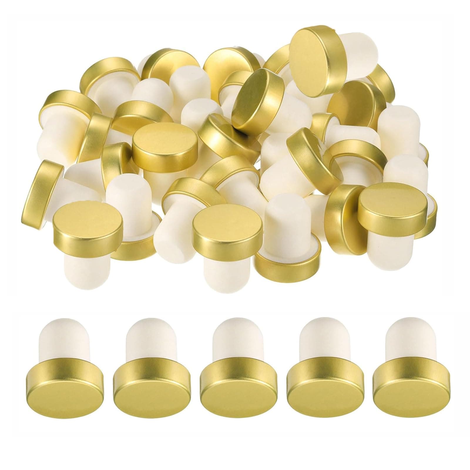 24 Pieces Wine Bottle Corks T-Shape Stopper Cork,Wine Cork Stoppers Wooden Stoppers,Reusable Wine Corks Sealing Plug Bottle Stopper for Beer Bottles Craft Homemade Wine