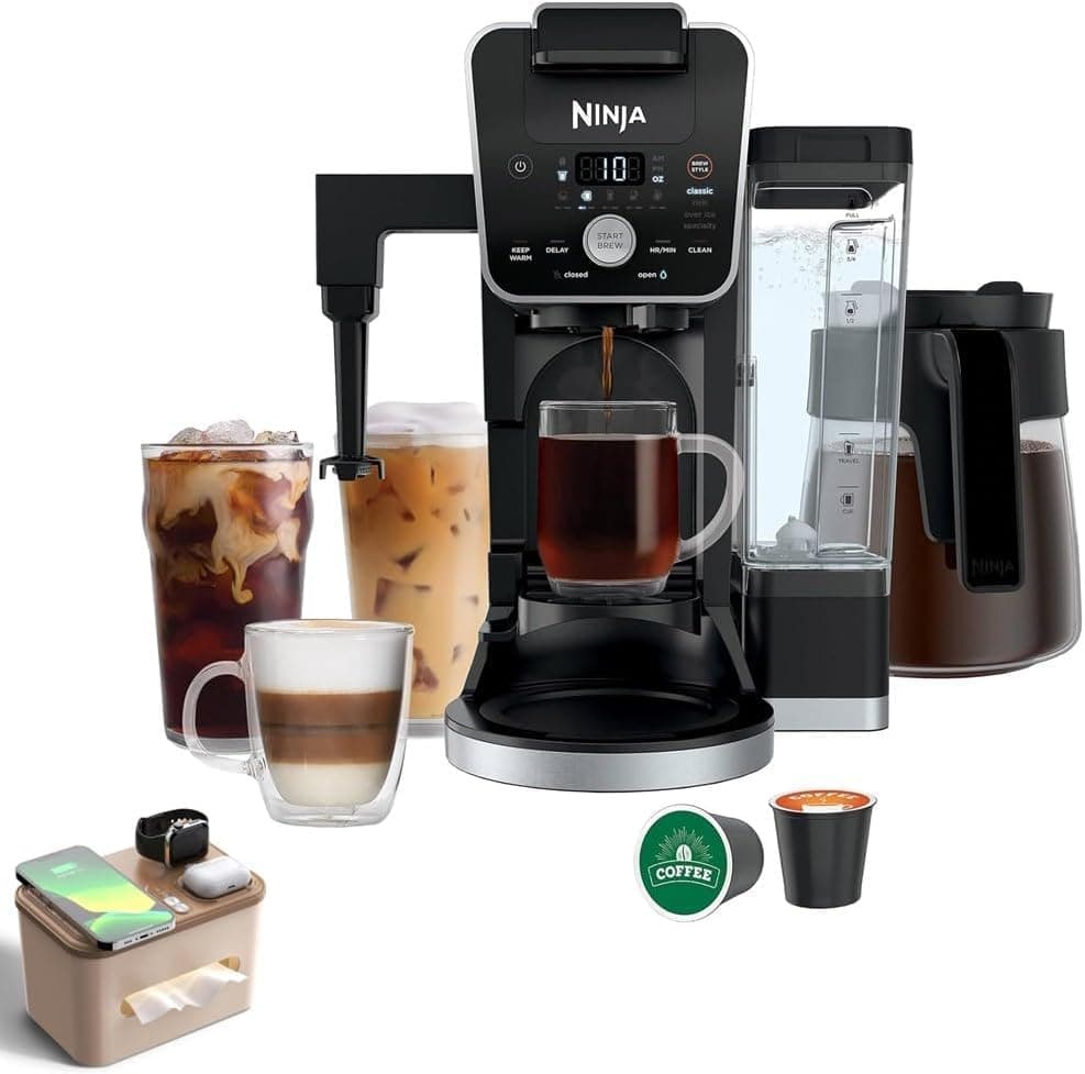 Ninja DualBrew PRO XL 14-Cup Specialty Coffee System, Hot Water and Frother (CFP451A)