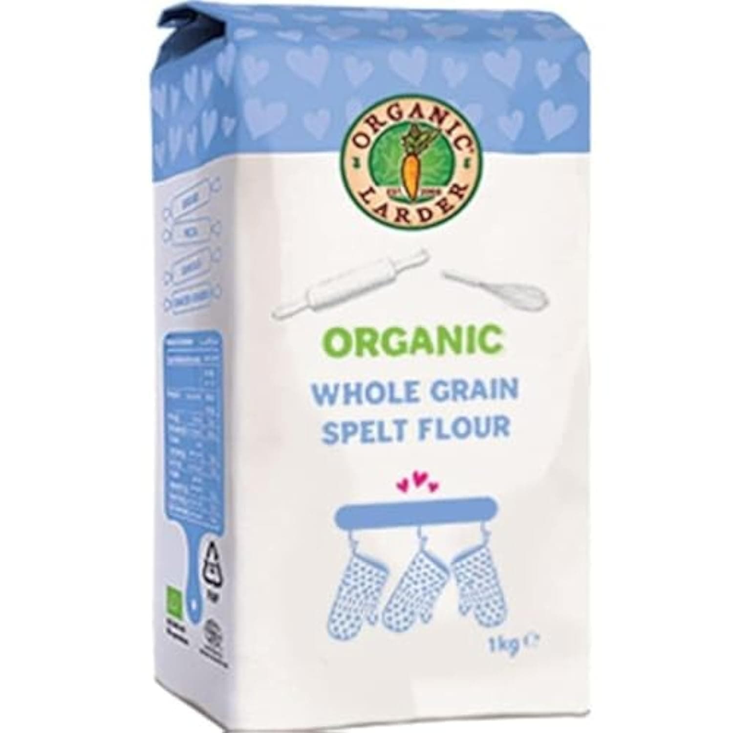 Organic Larder Whole Grain Spelt Flour, 1kg